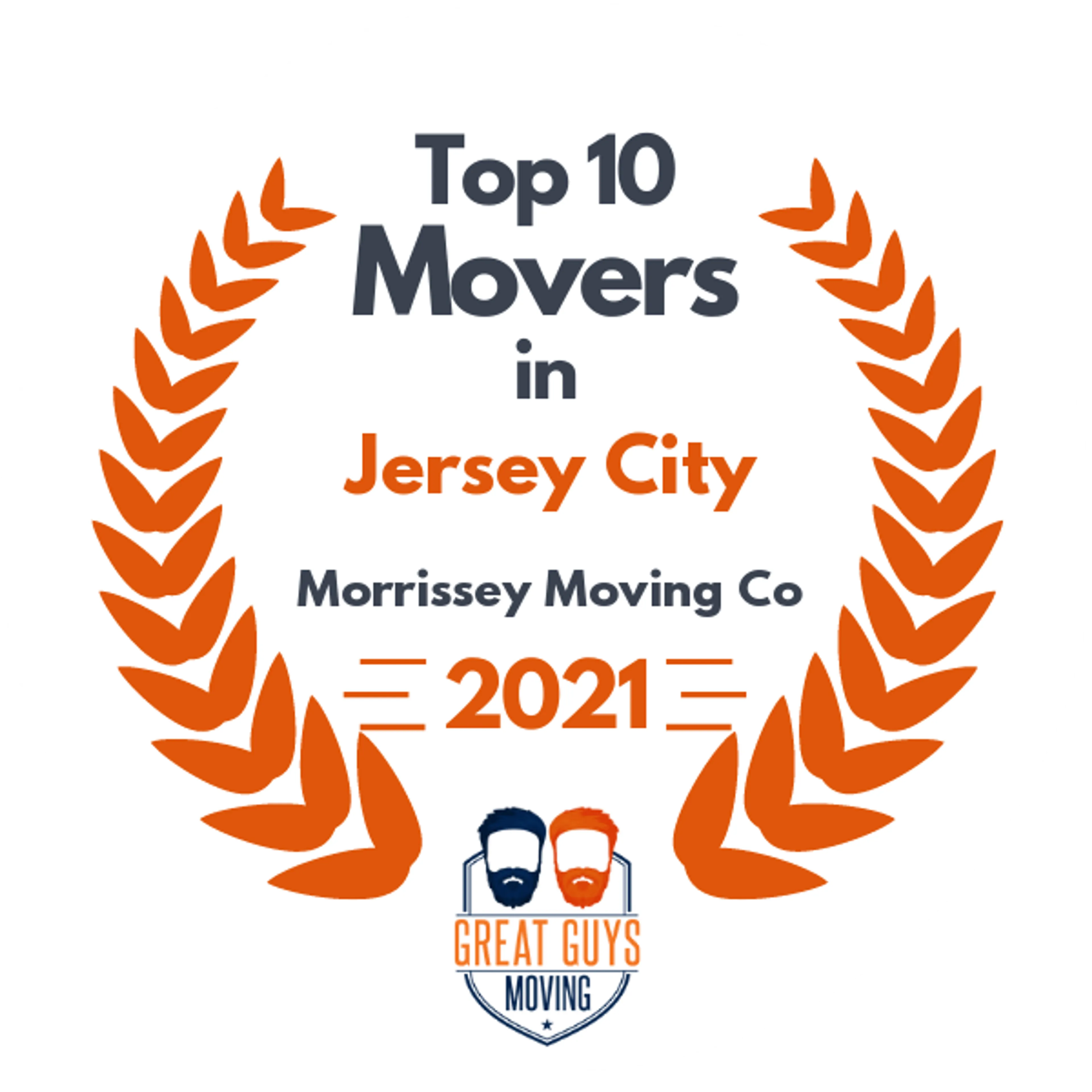 Top 10 Movers in Secaucus, NJ 2021 award