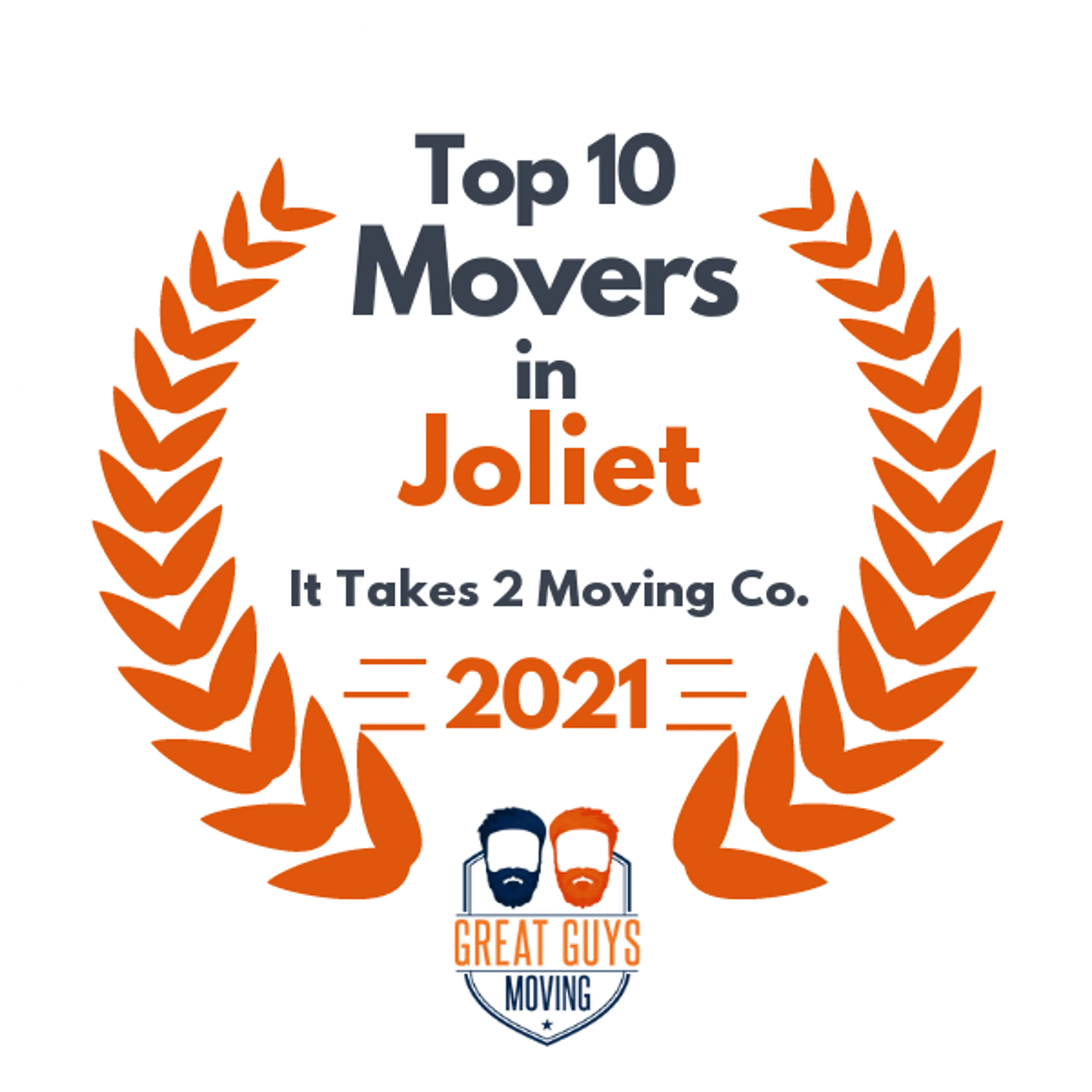 Top 10 Movers in Naperville, IL 2021 award