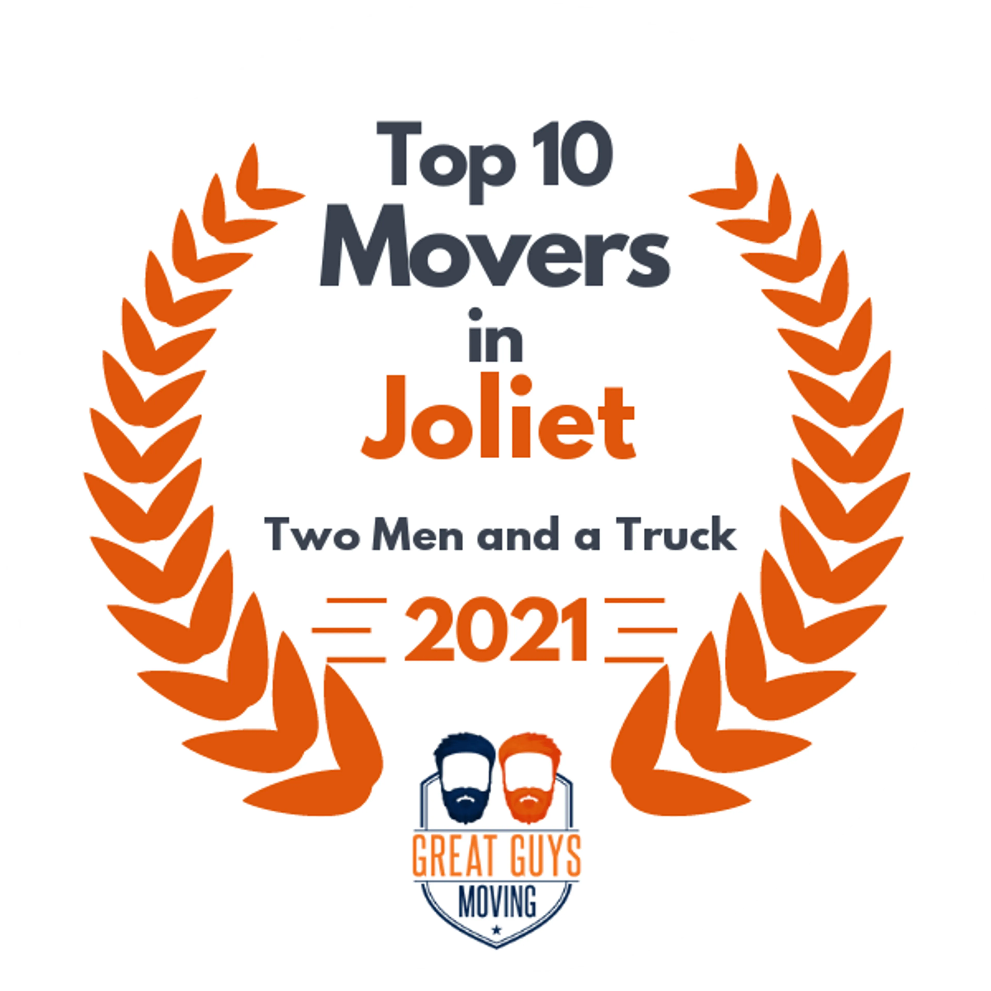 Top 10 Movers in Joliet, IL 2021 award
