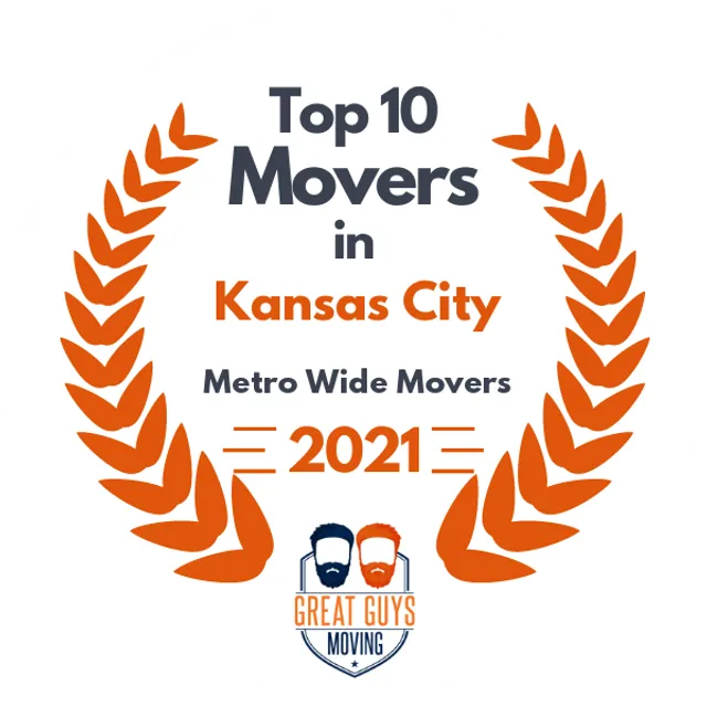 Top 10 Movers in Kansas City, MO 2021 award