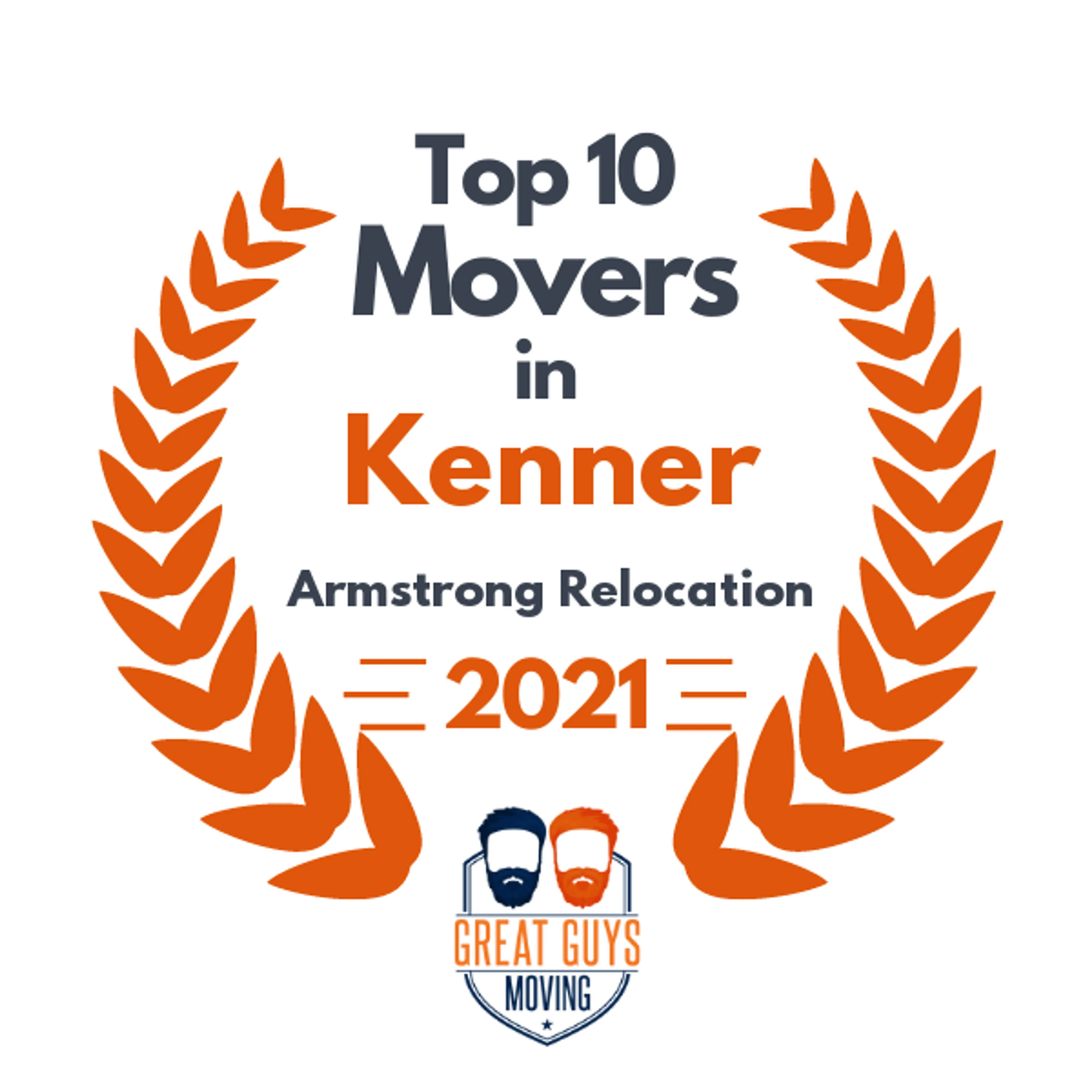 Top 10 Movers in New Orleans, LA 2021 award