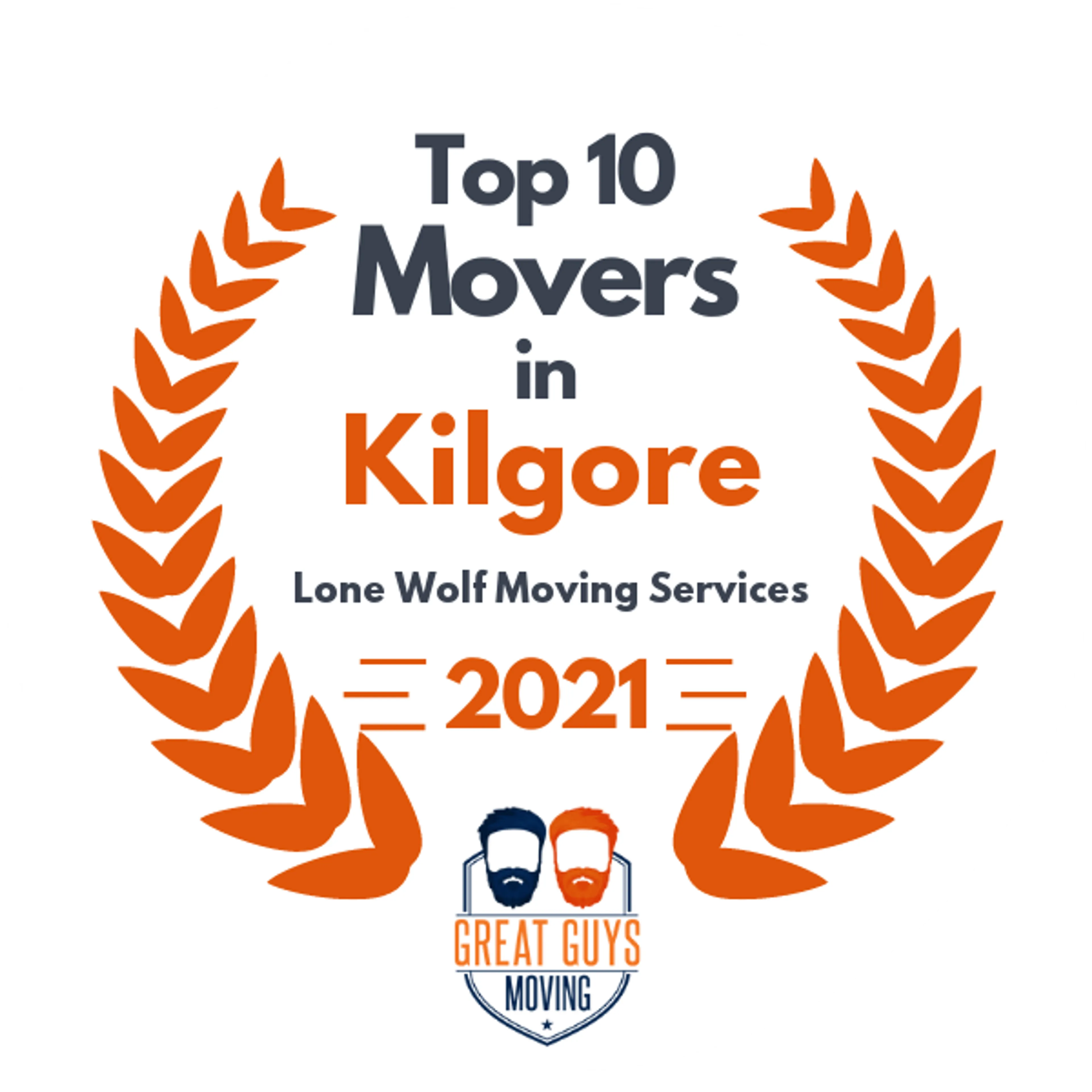 Top 10 Movers in Tyler, TX 2021 award
