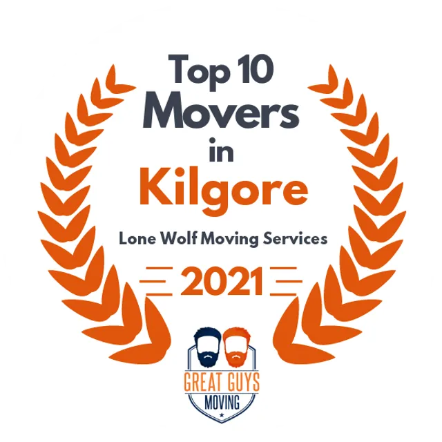 Top 10 Movers in Tyler, TX 2021 award