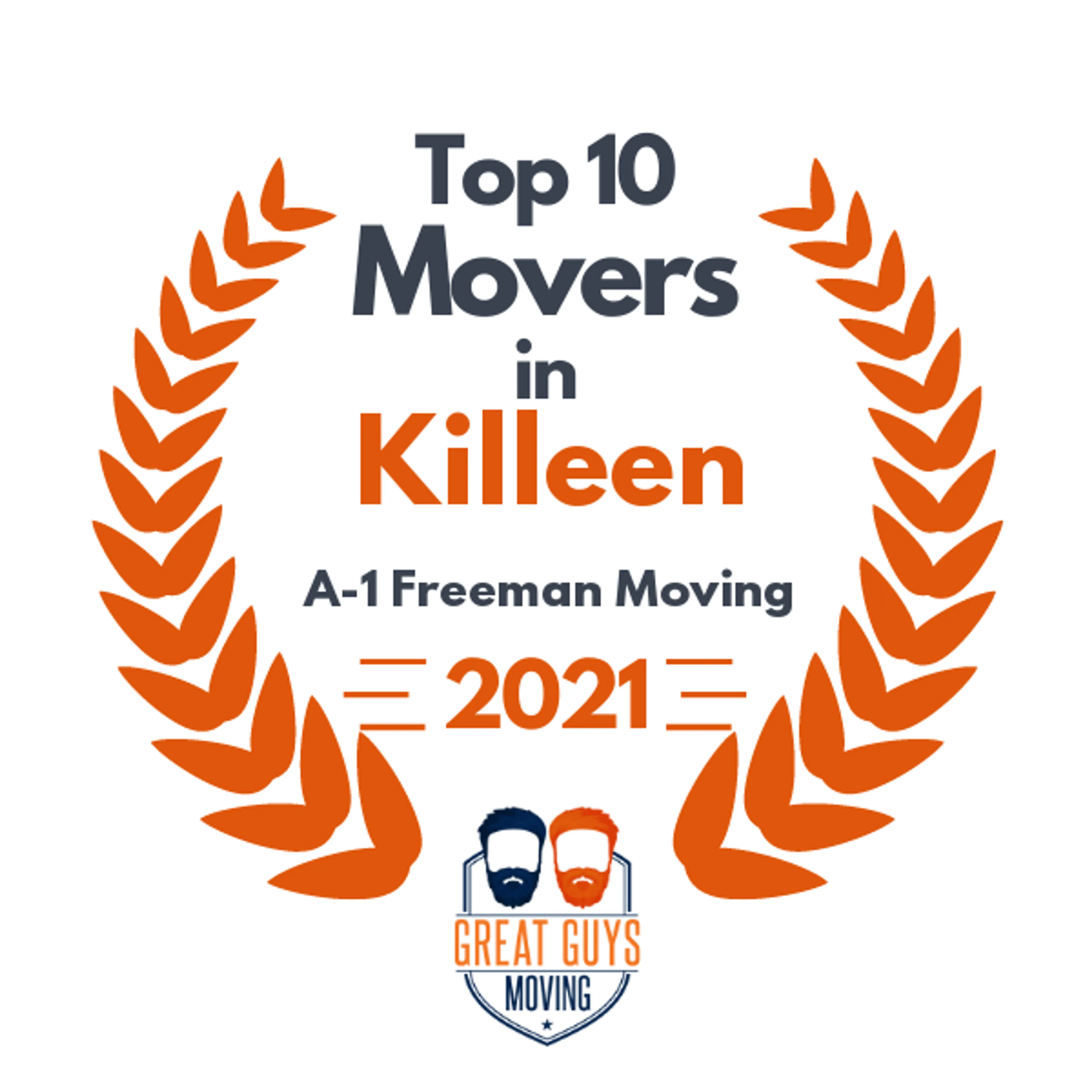 Top 10 Movers in Killeen, TX 2021 award