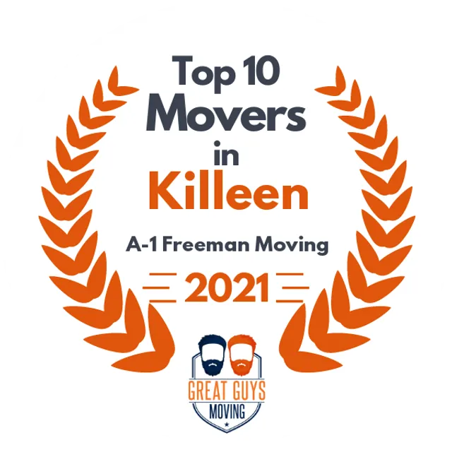 Top 10 Movers in Killeen, TX 2021 award