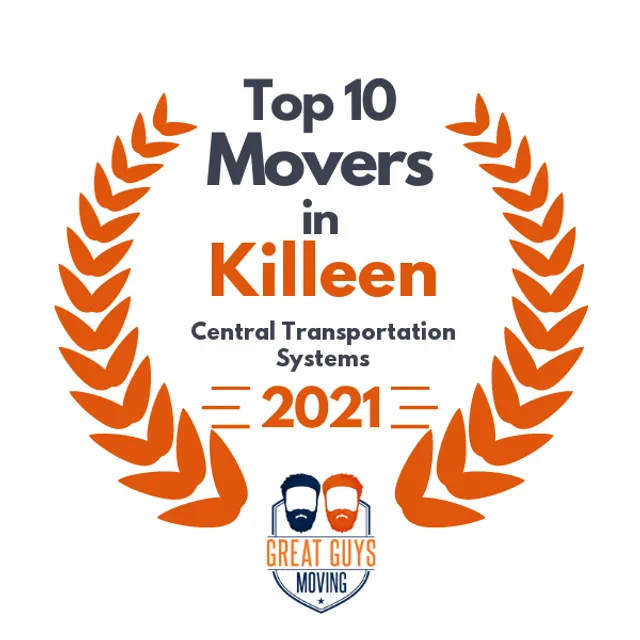 Top 10 Movers in Killeen, TX 2021 award