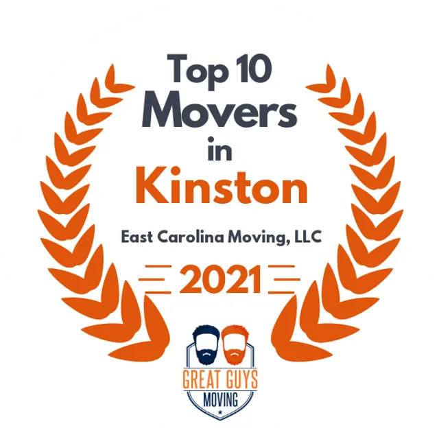 Top 10 Movers in Jacksonville, NC 2021 award