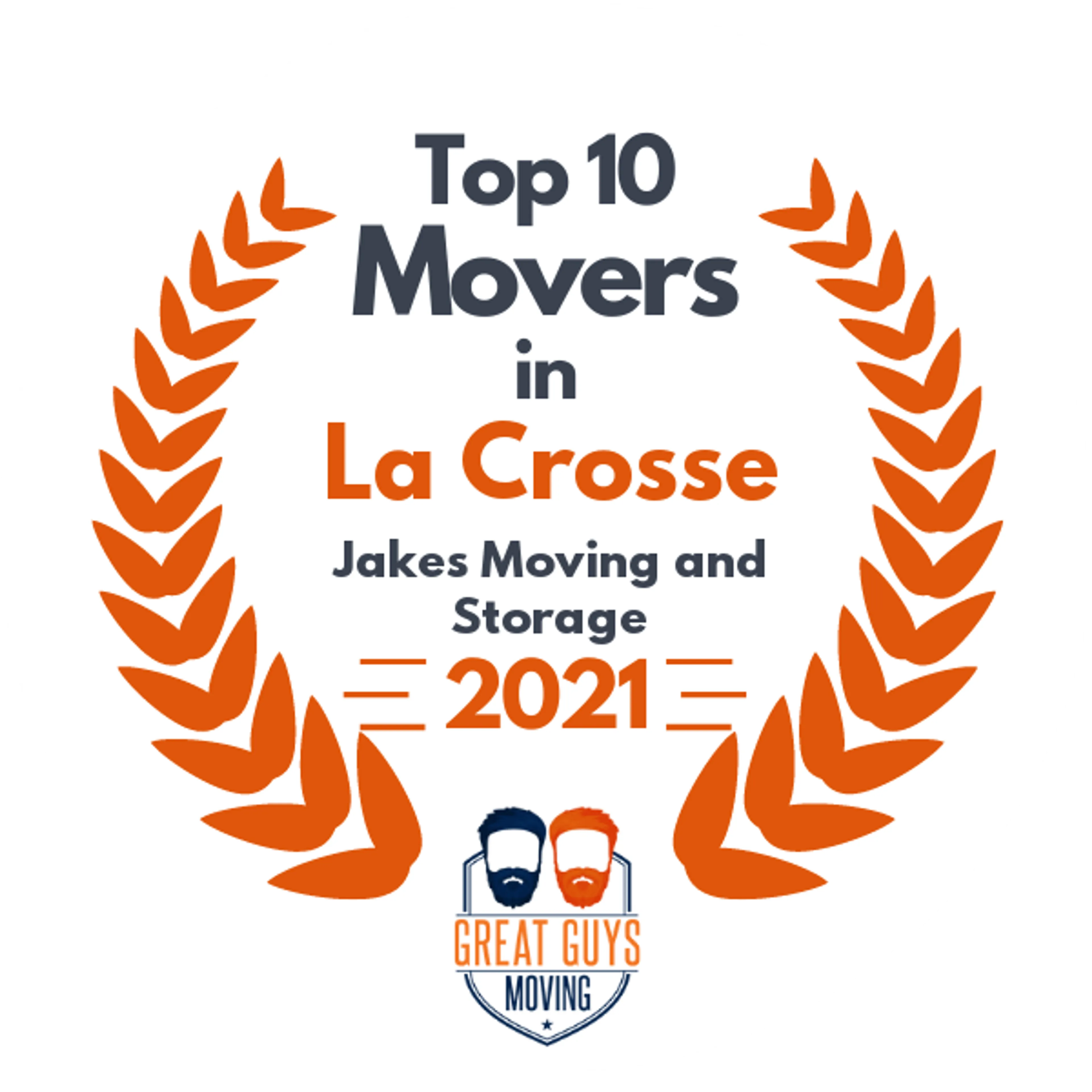 Top 10 Movers in Eau Claire, WI 2021 award