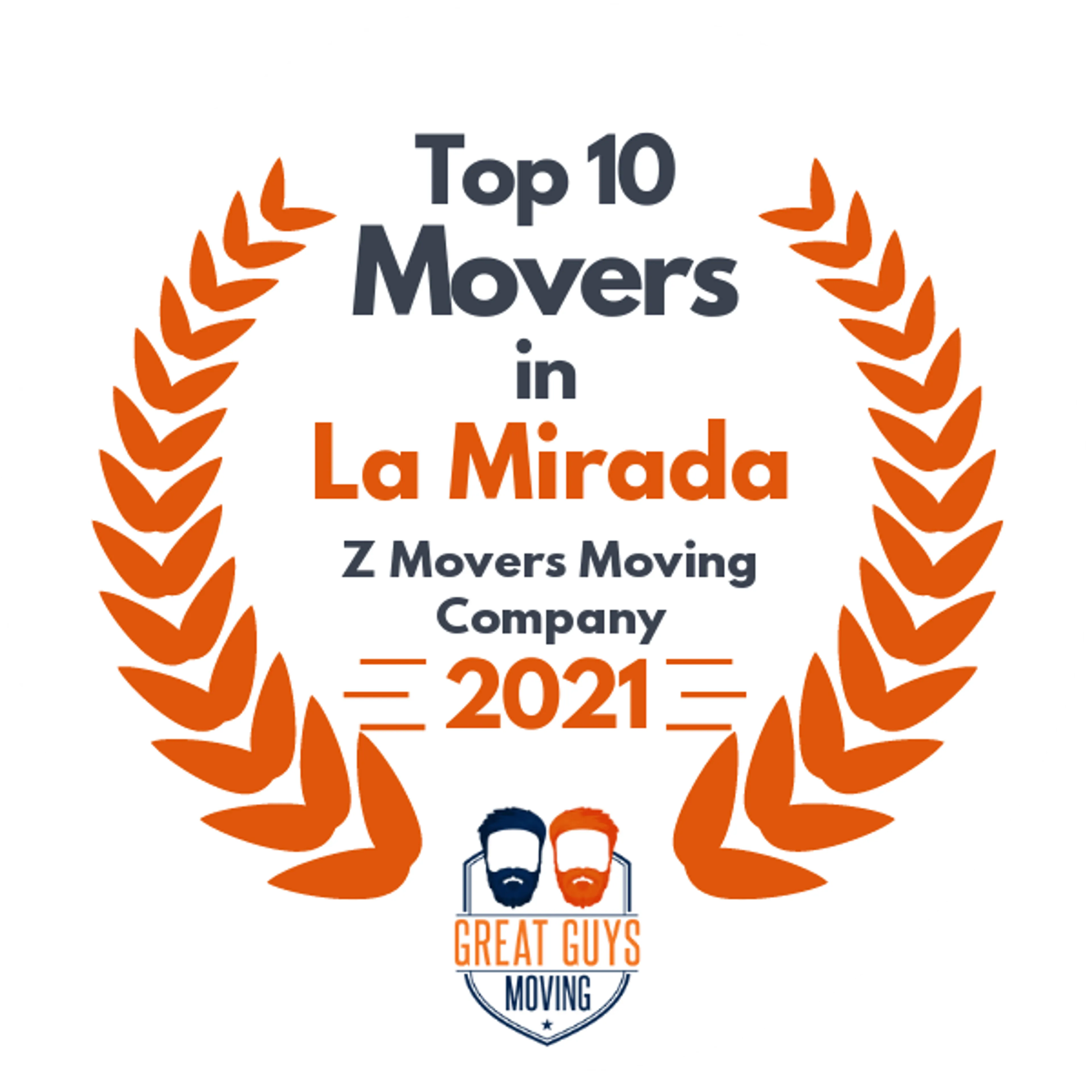 Top 10 Movers in Los Angeles, CA 2021 award