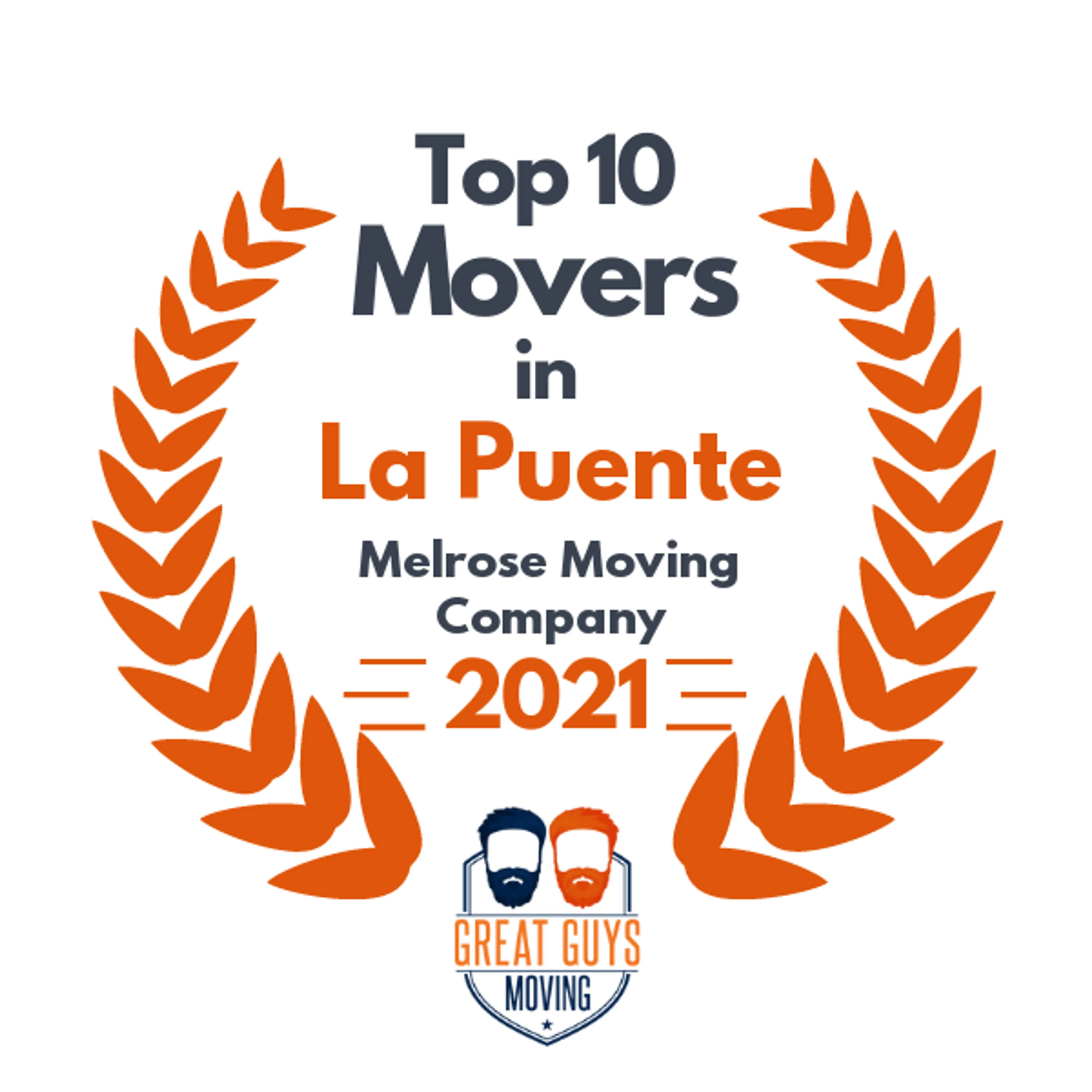 Top 10 Movers in Los Angeles, CA 2021 award