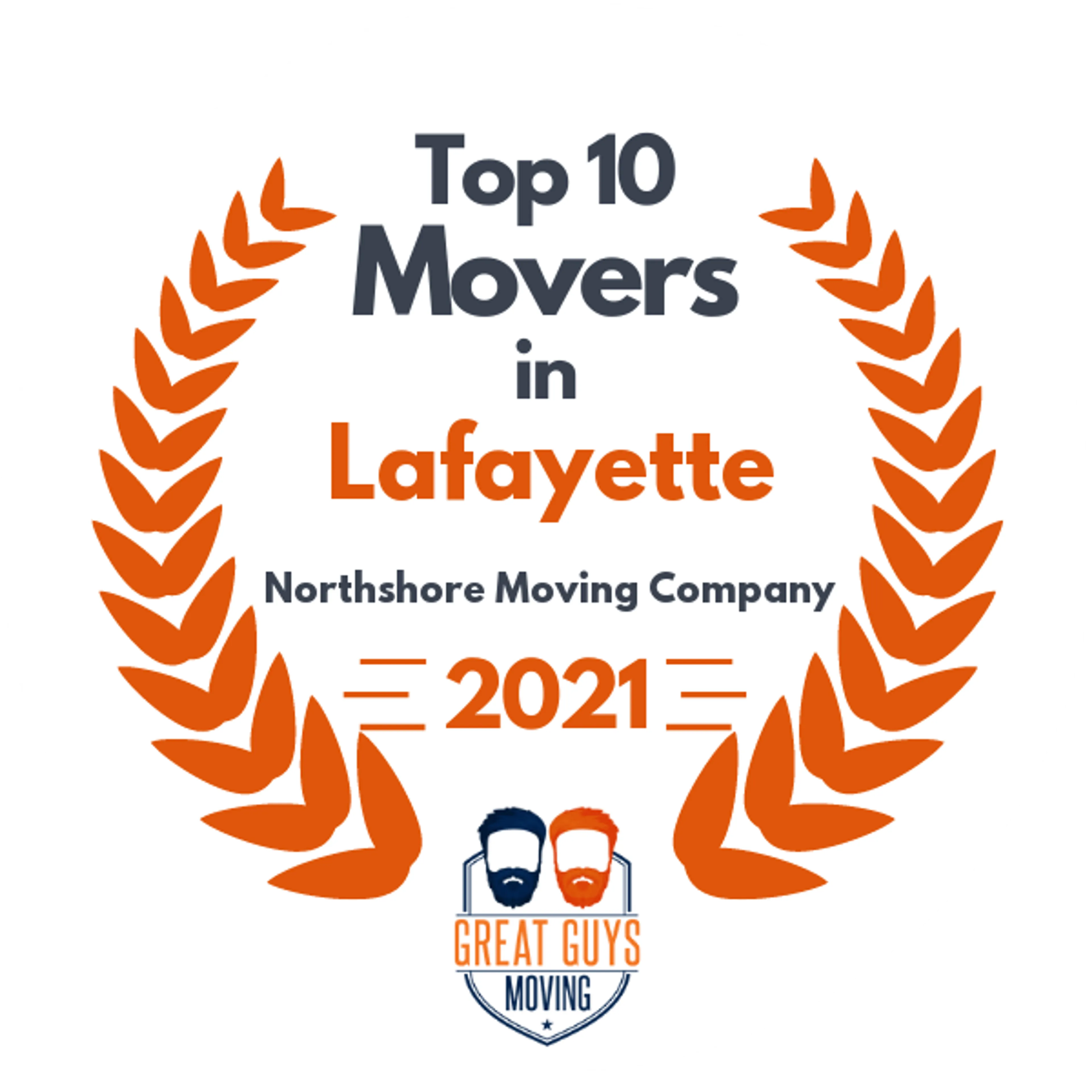 Top 10 Movers in Lafayette, LA 2021 award