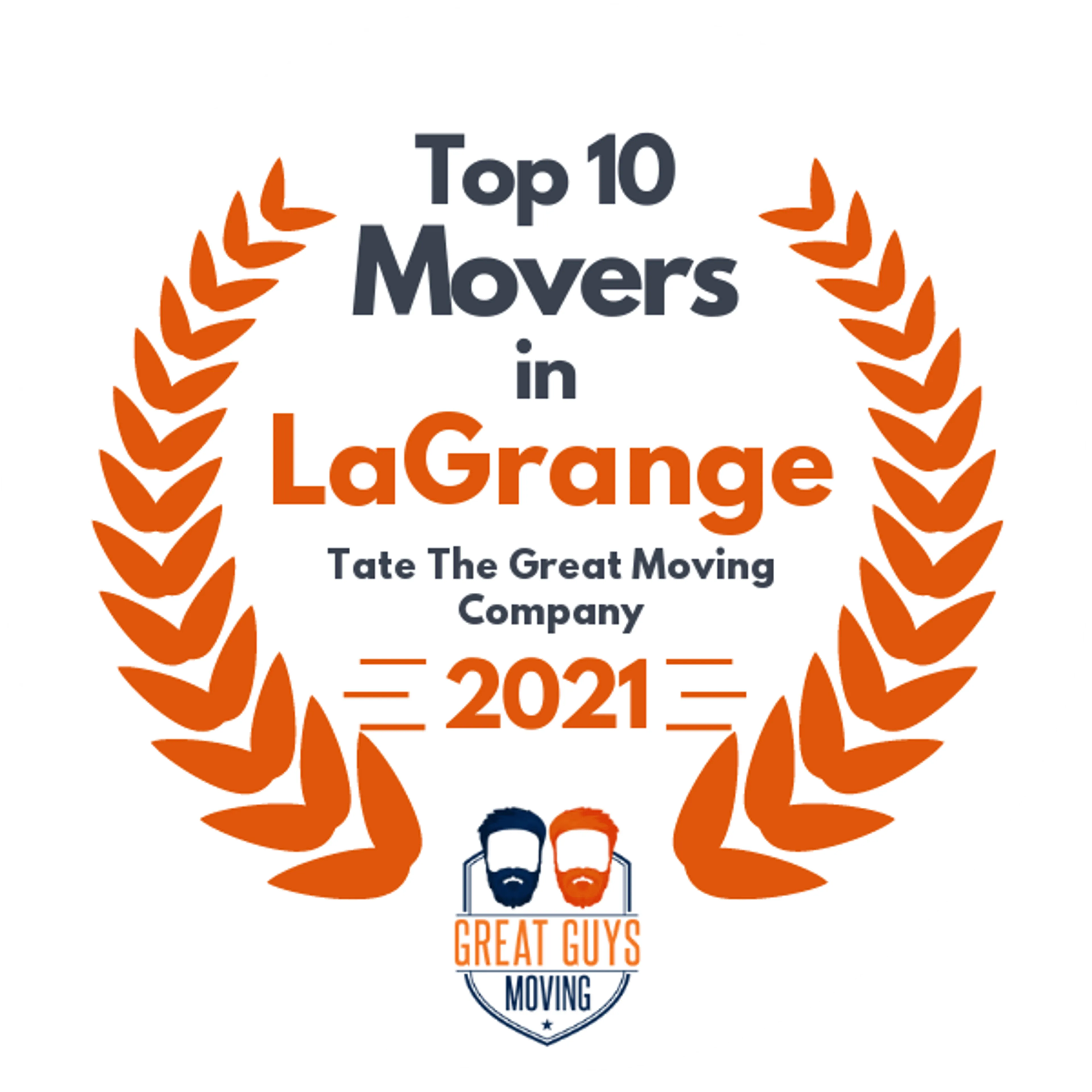 Top 10 Movers in Peachtree City, GA 2021 award