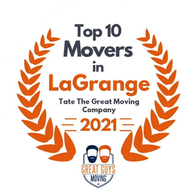 Top 10 Movers in Peachtree City, GA 2021 award