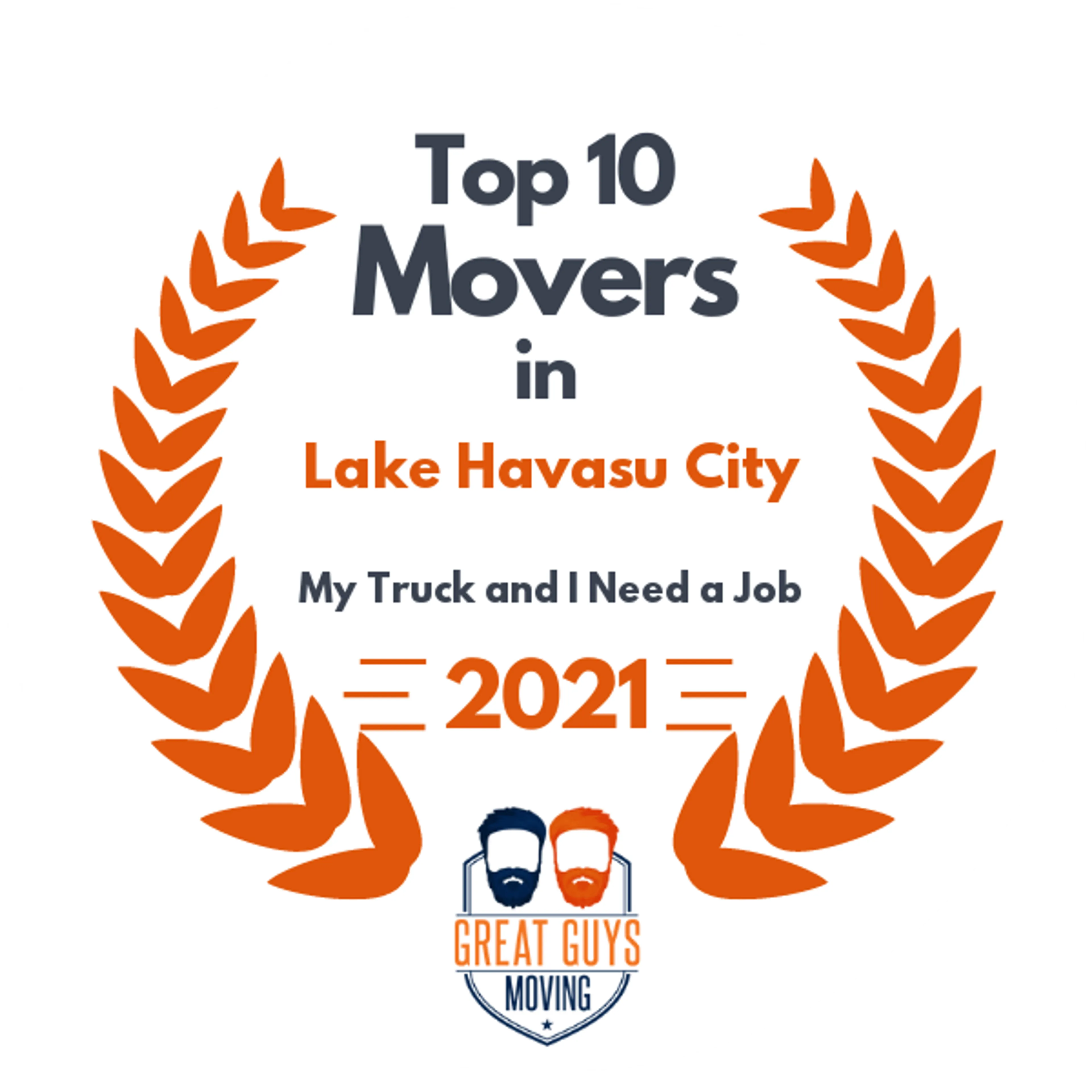 Top 10 Movers in Lake Havasu City, AZ 2021 award