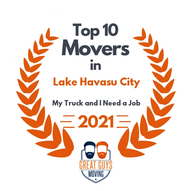 Top 10 Movers in Lake Havasu City, AZ 2021 award