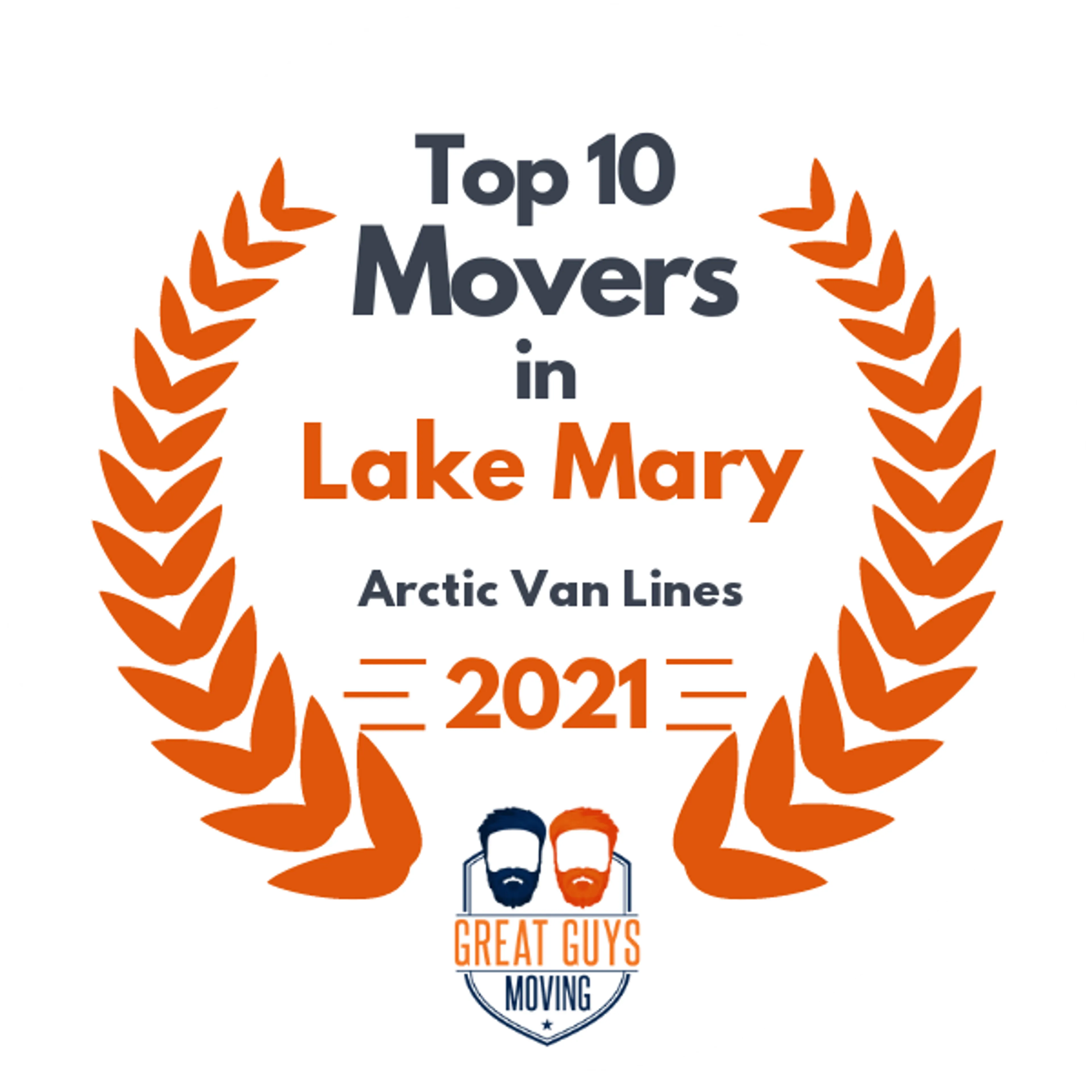 Top 10 Movers in Titusville, FL 2021 award
