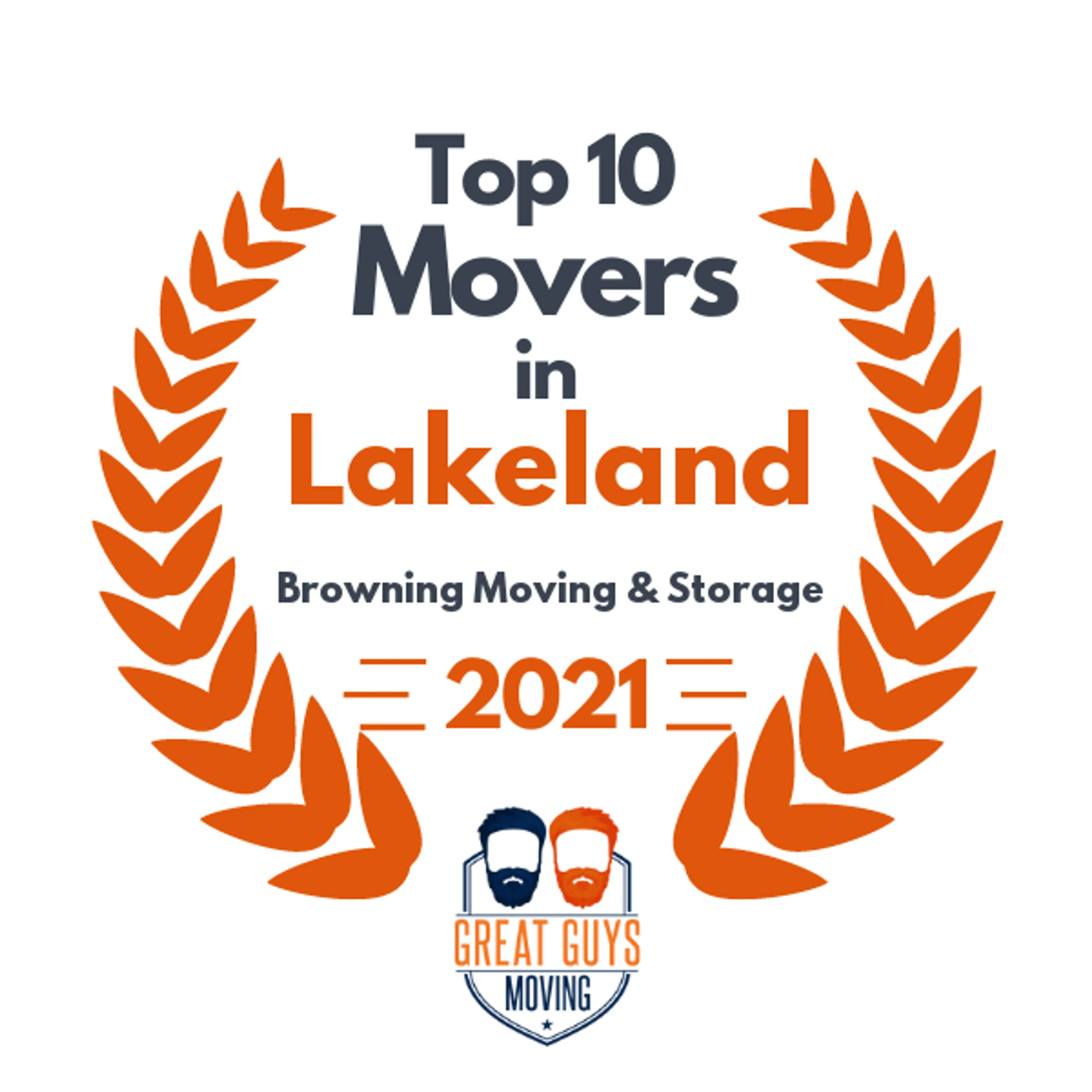 Top 10 Movers in Clearwater, FL 2021 award