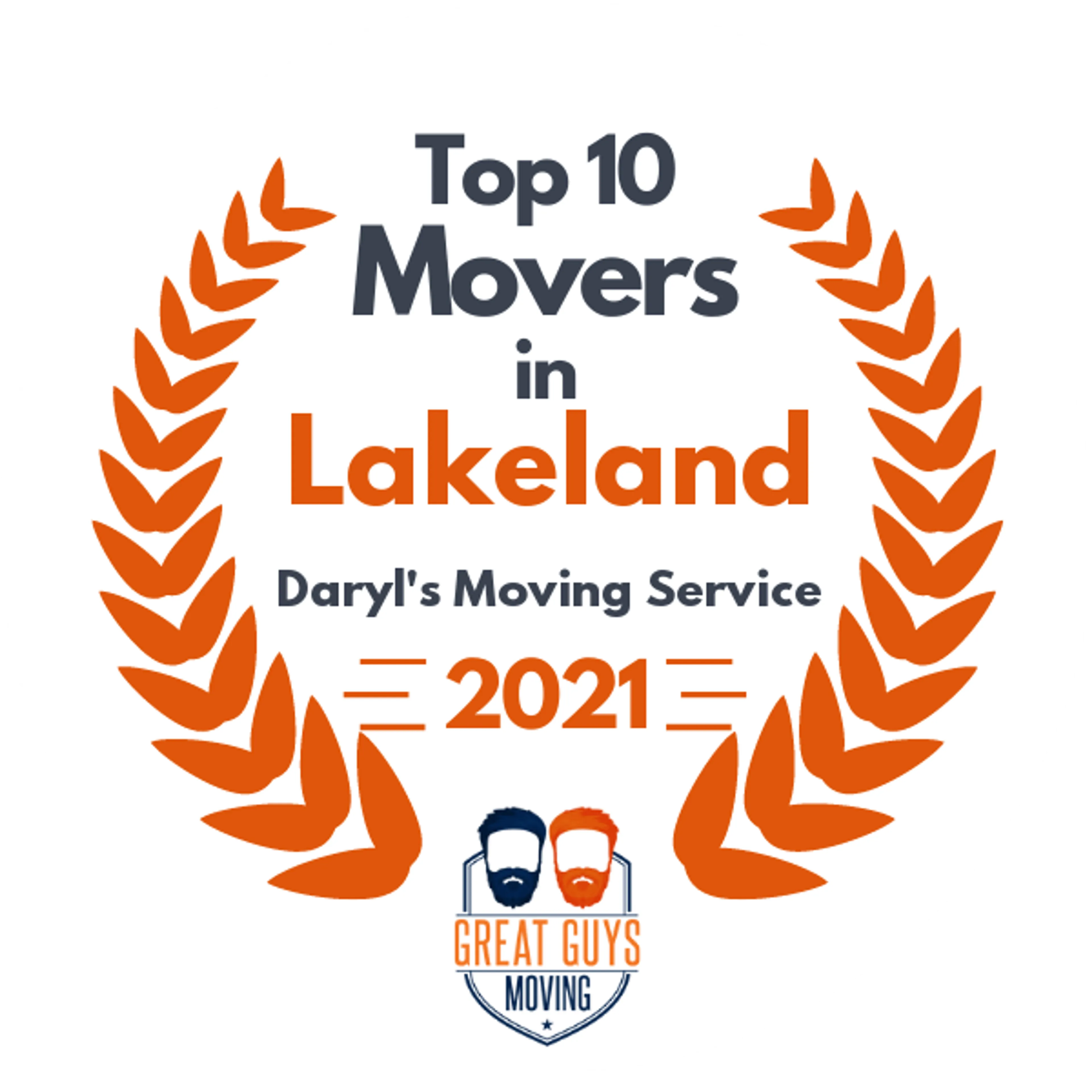 Top 10 Movers in Lakeland, FL 2021 award