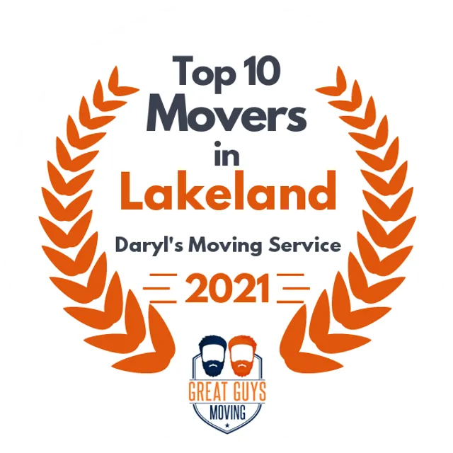 Top 10 Movers in Lakeland, FL 2021 award