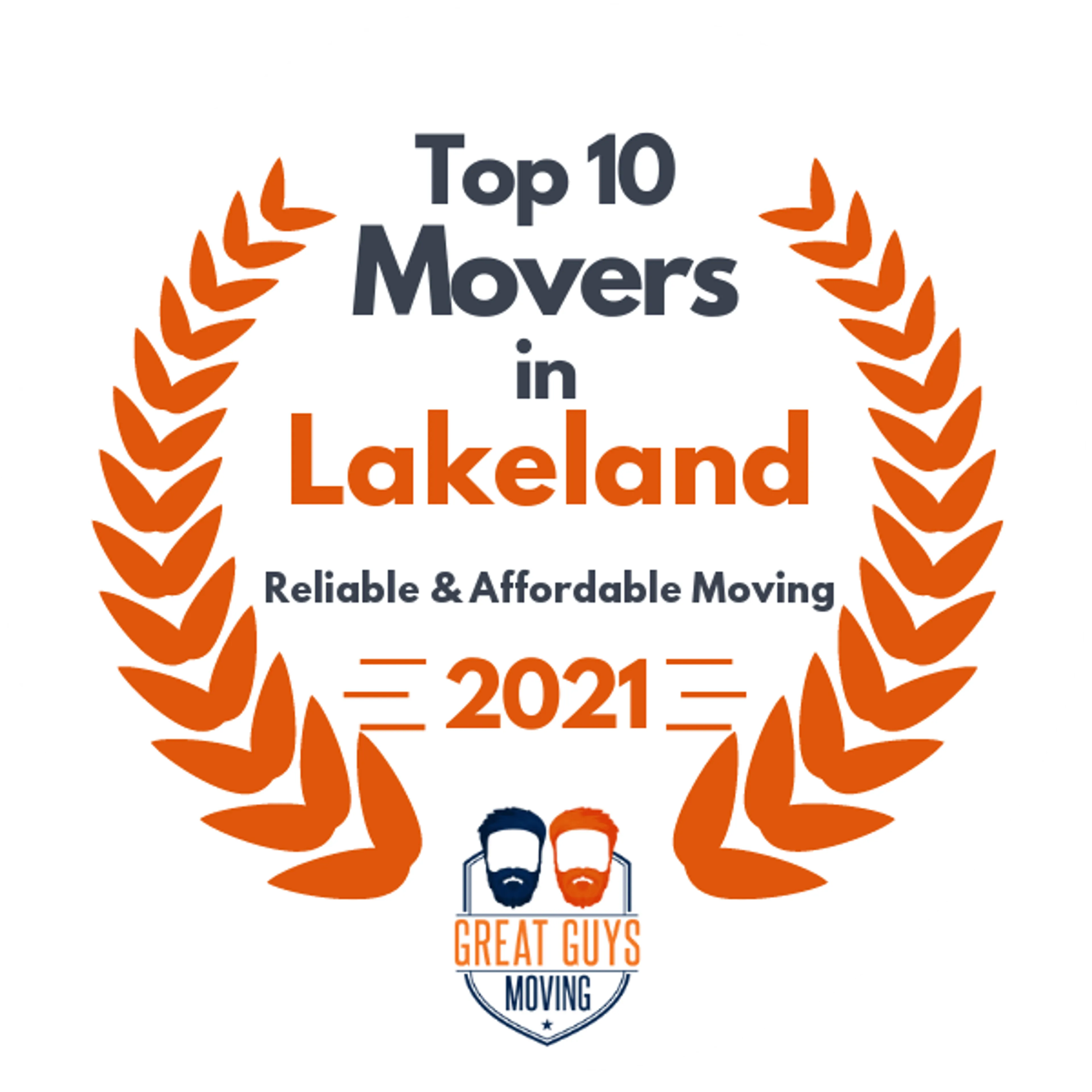 Top 10 Movers in Lakeland, FL 2021 award