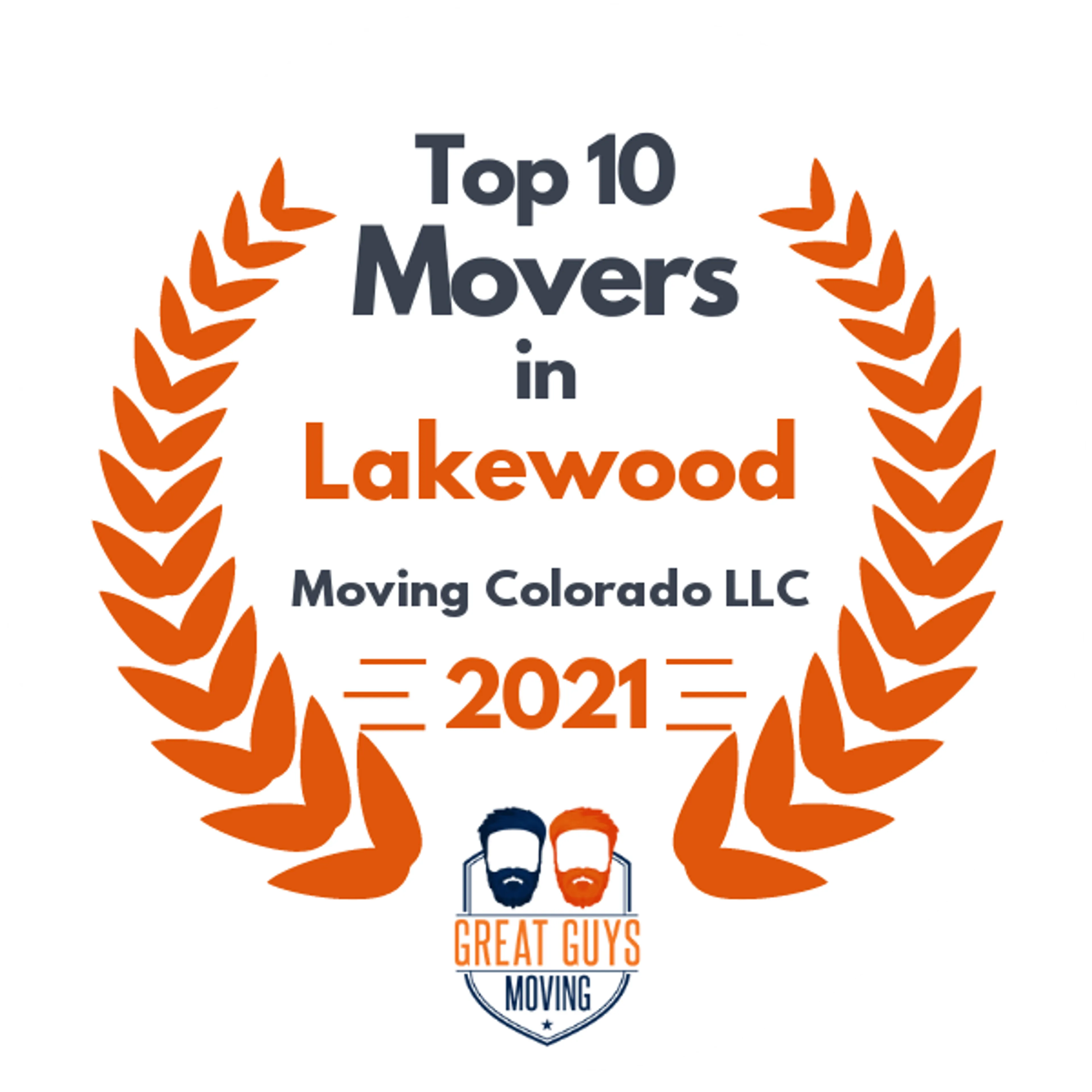 Top 10 Movers in Denver, CO 2021 award