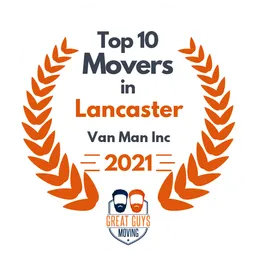 top 10 ranked movers in lancaster 2021 van man inc image