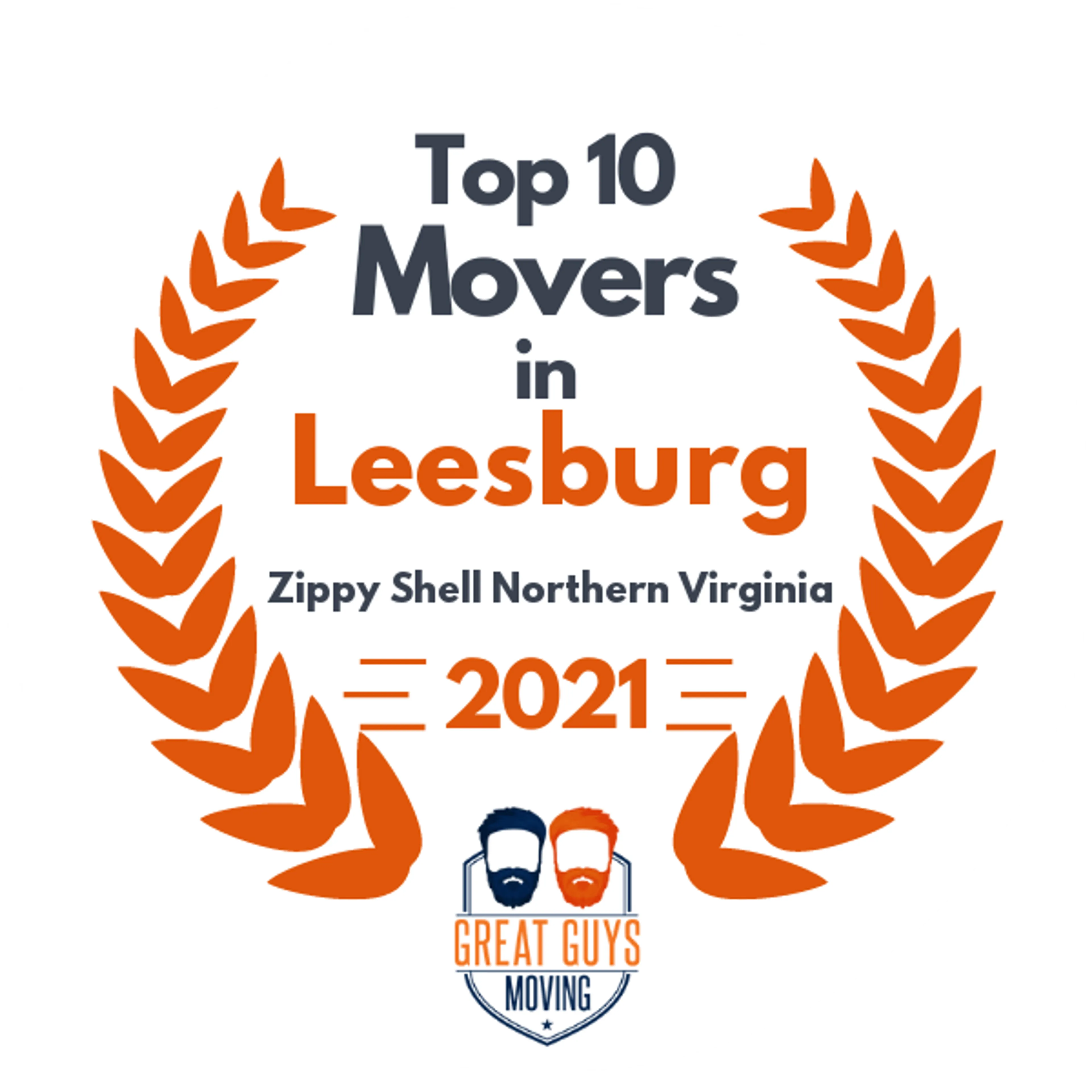 Top 10 Movers in Leesburg, VA 2021 award