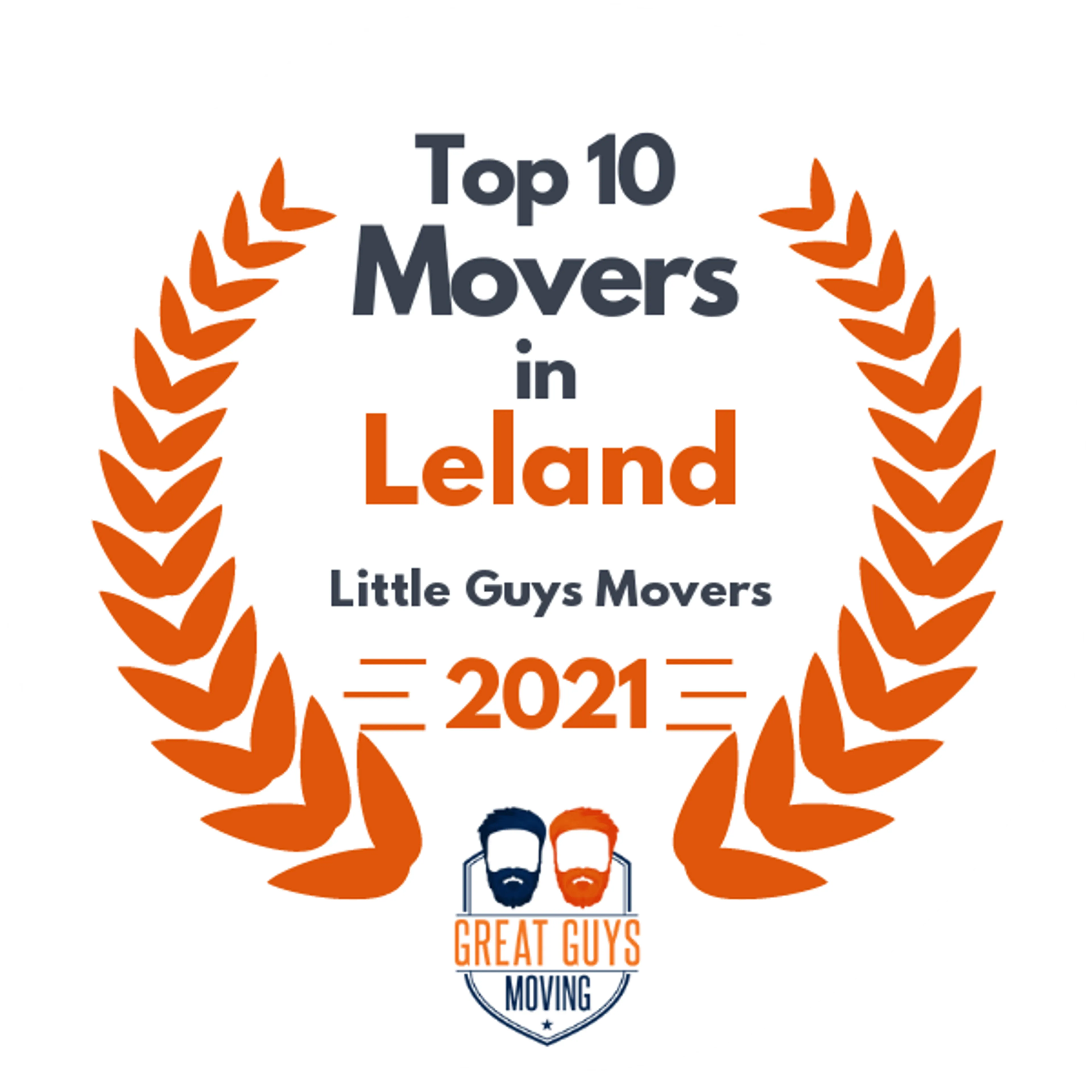 Top 10 Movers in Wilmington, NC 2021 award
