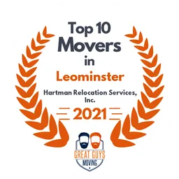 top 10 ranked movers in leominster 2021 hartman relocation services inc image