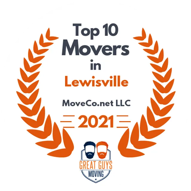 Top 10 Movers in Lewisville, TX 2021 award