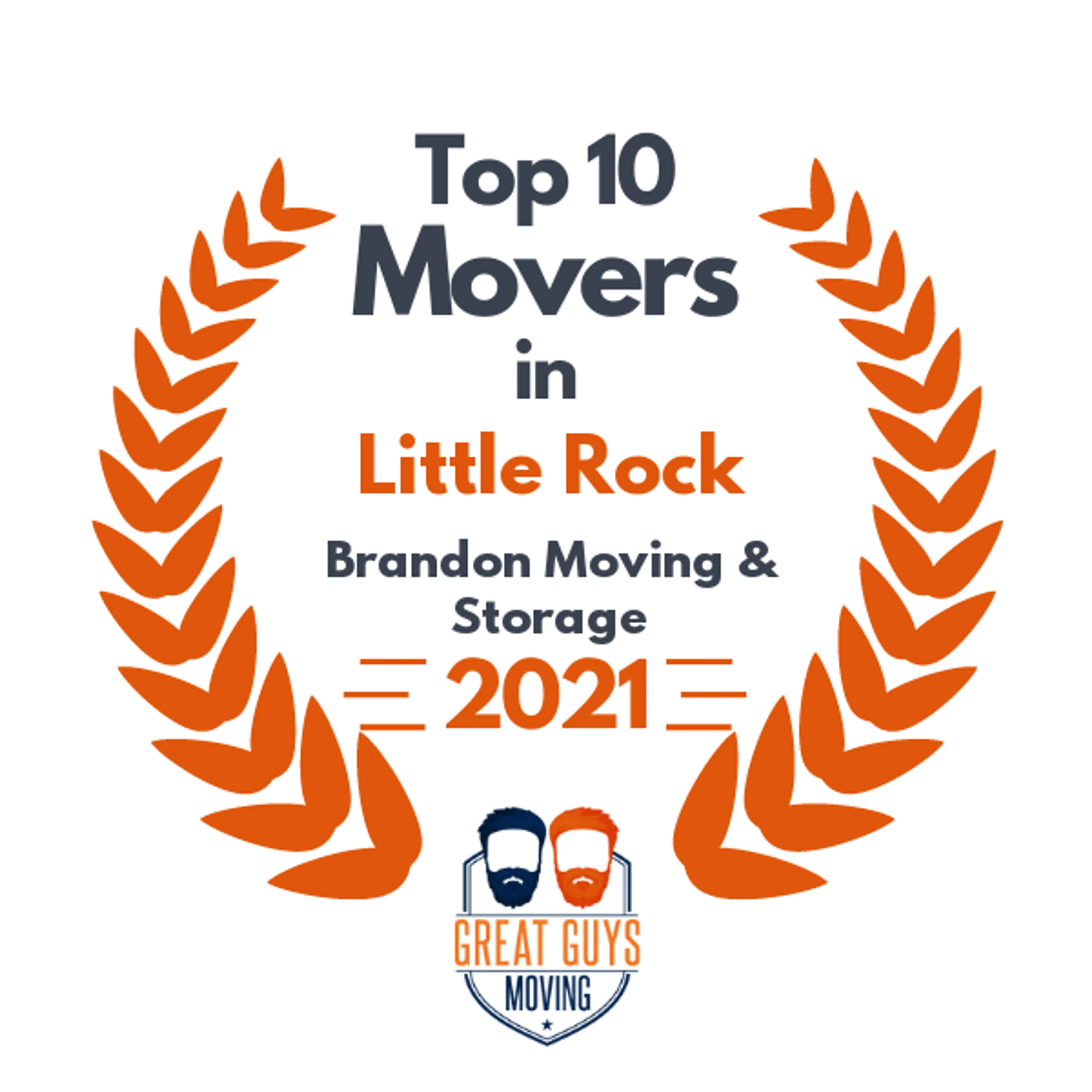 Top 10 Movers in Little Rock, AR 2021 award