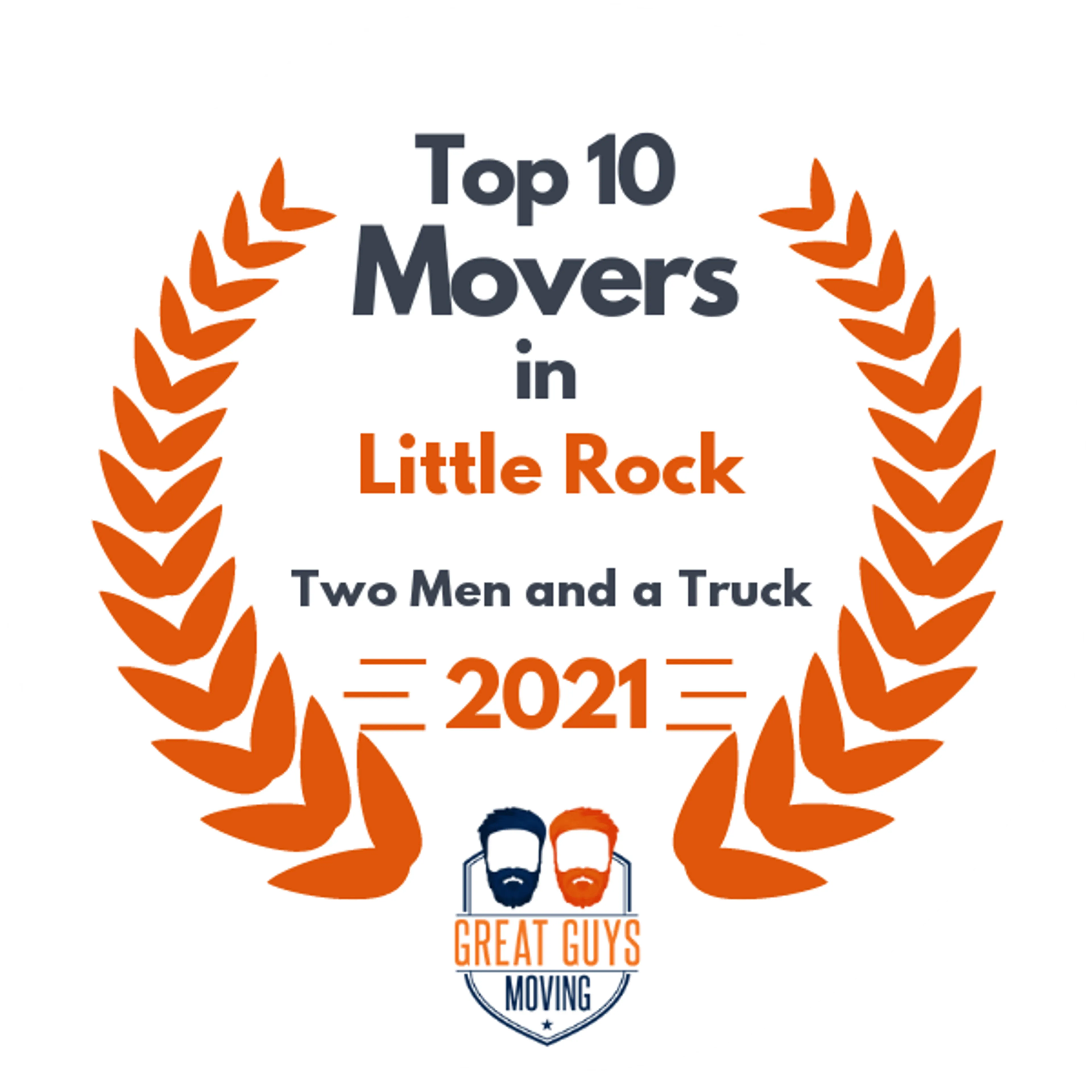 Top 10 Movers in Little Rock, AR 2021 award