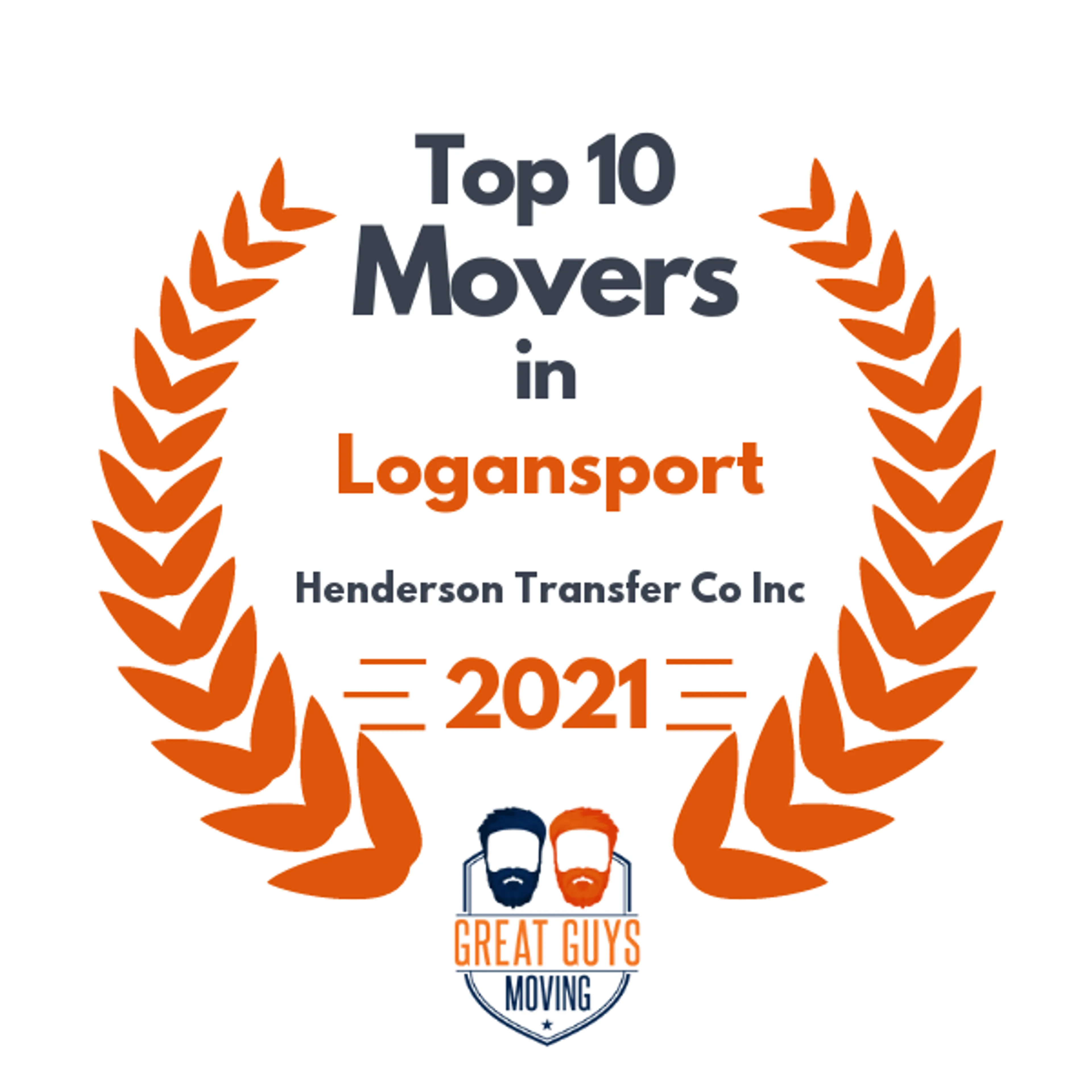Top 10 Movers in Henderson, KY 2021 award