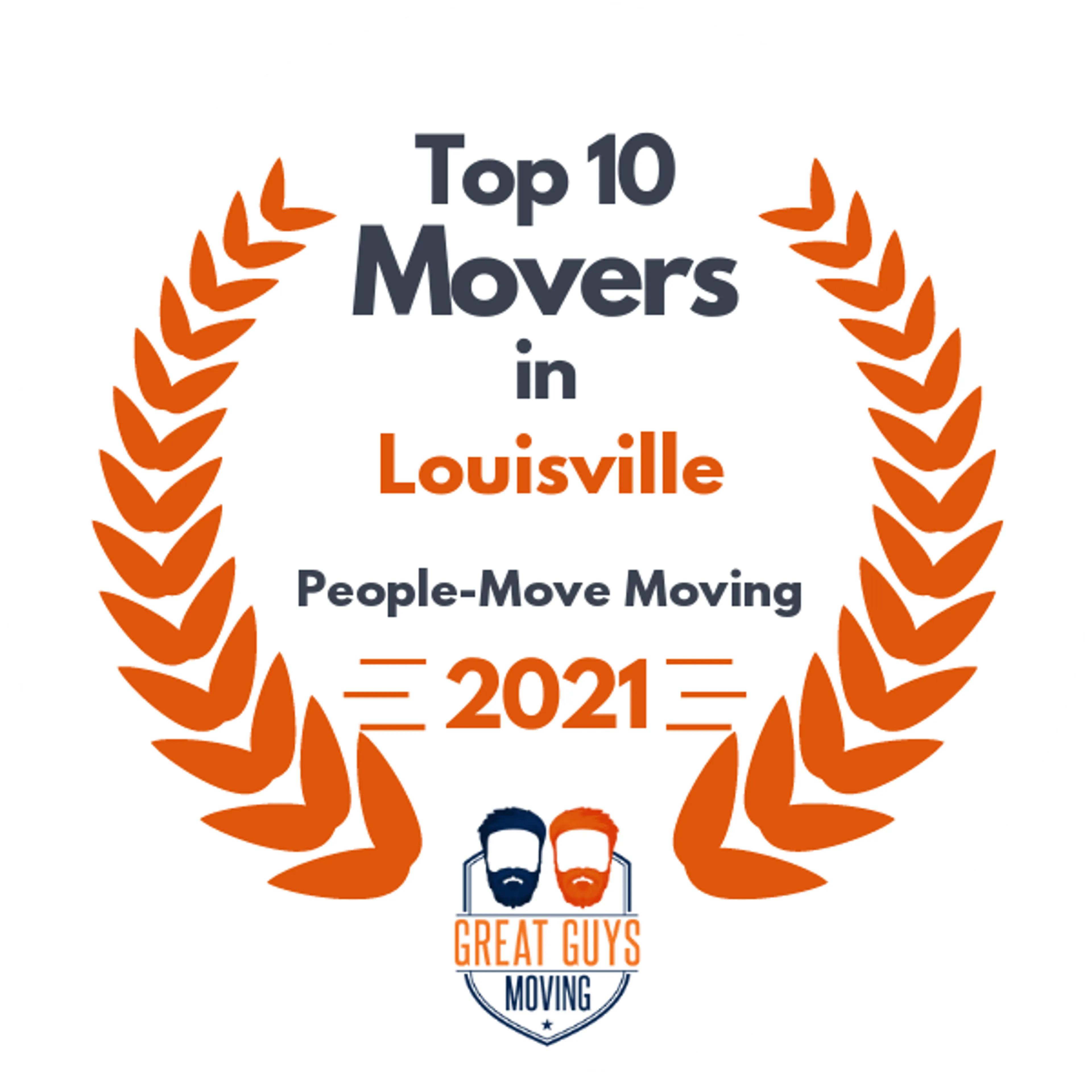 Top 10 Movers in Louisville, KY 2021 award