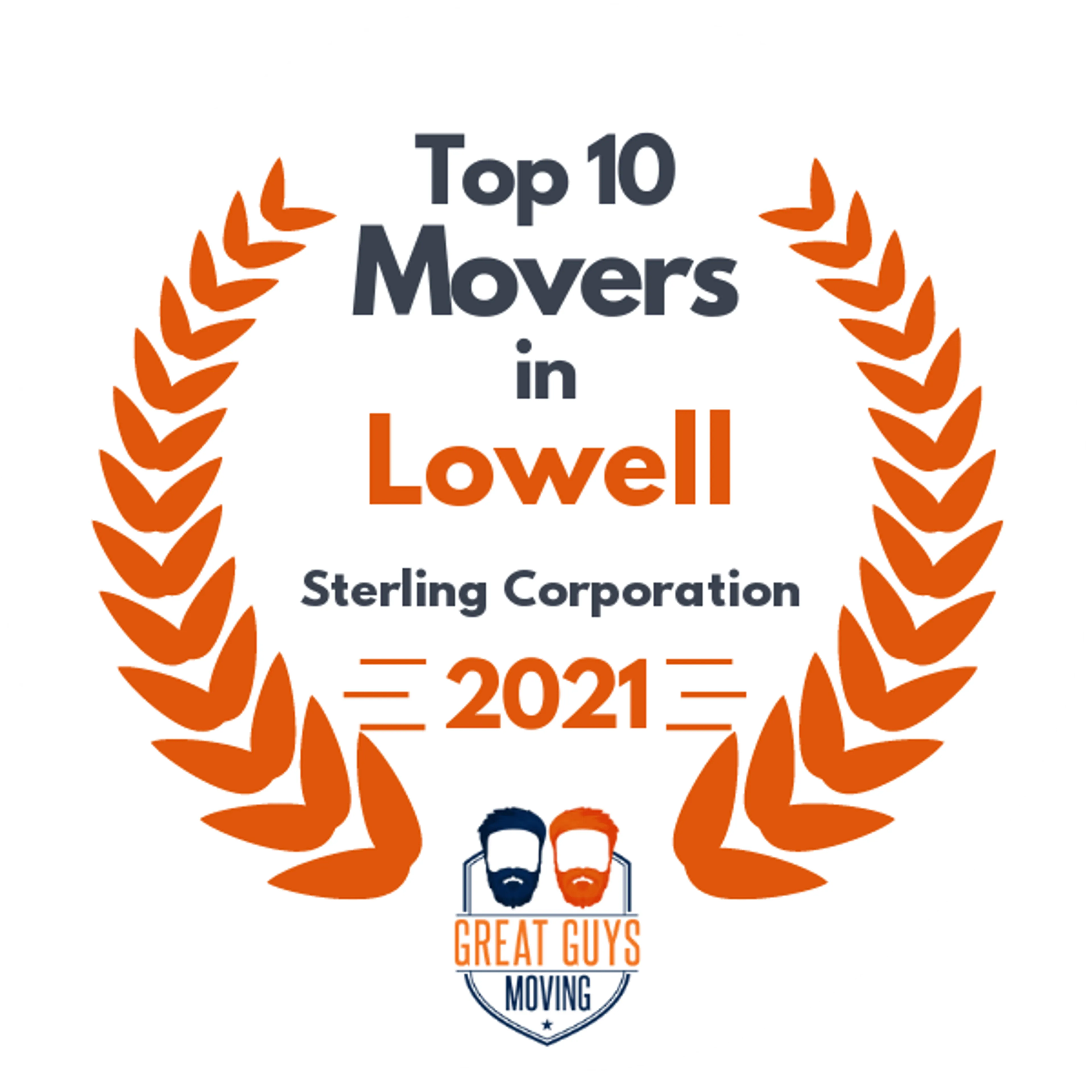 Top 10 Movers in Lowell, MA 2021 award
