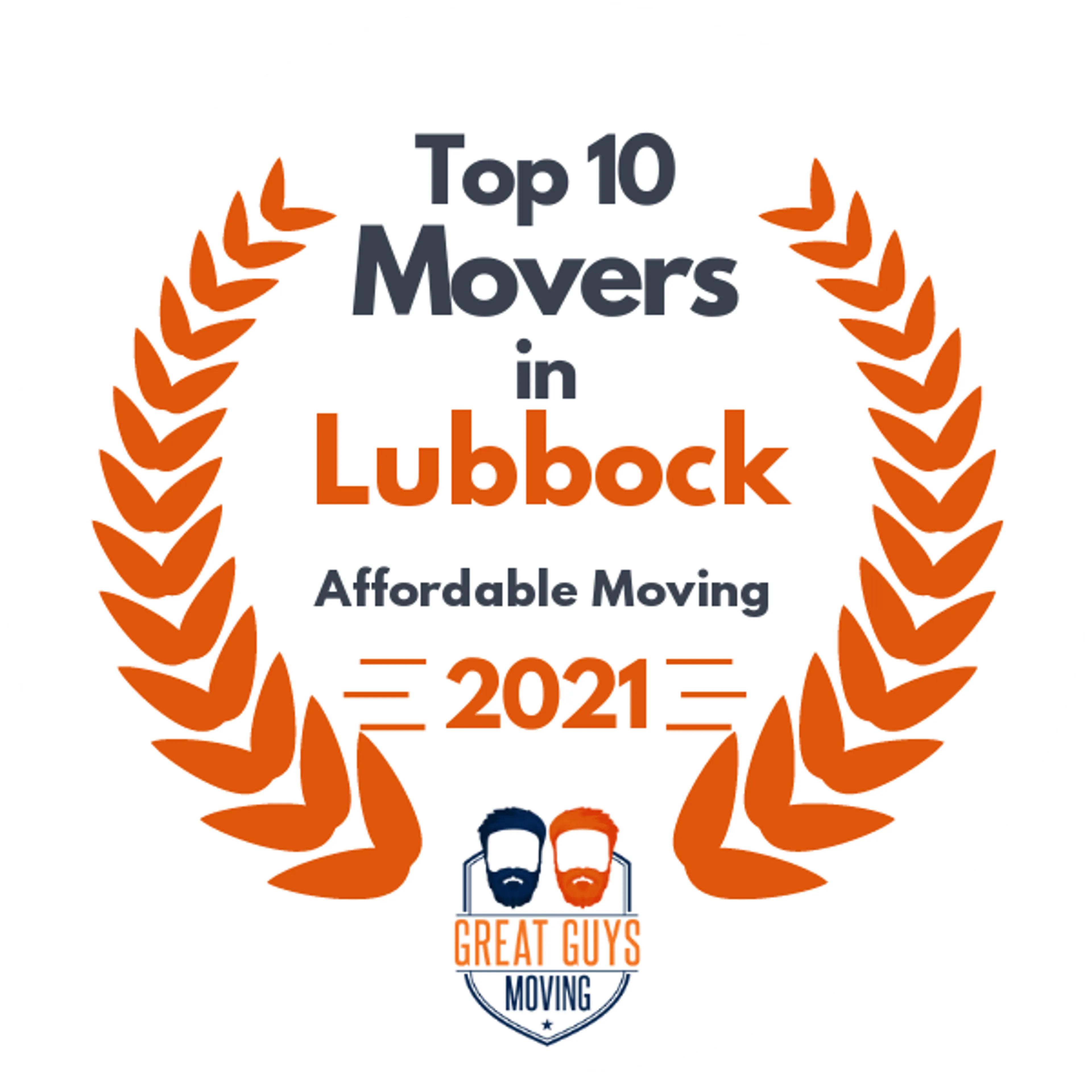 Top 10 Movers in Lubbock, TX 2021 award