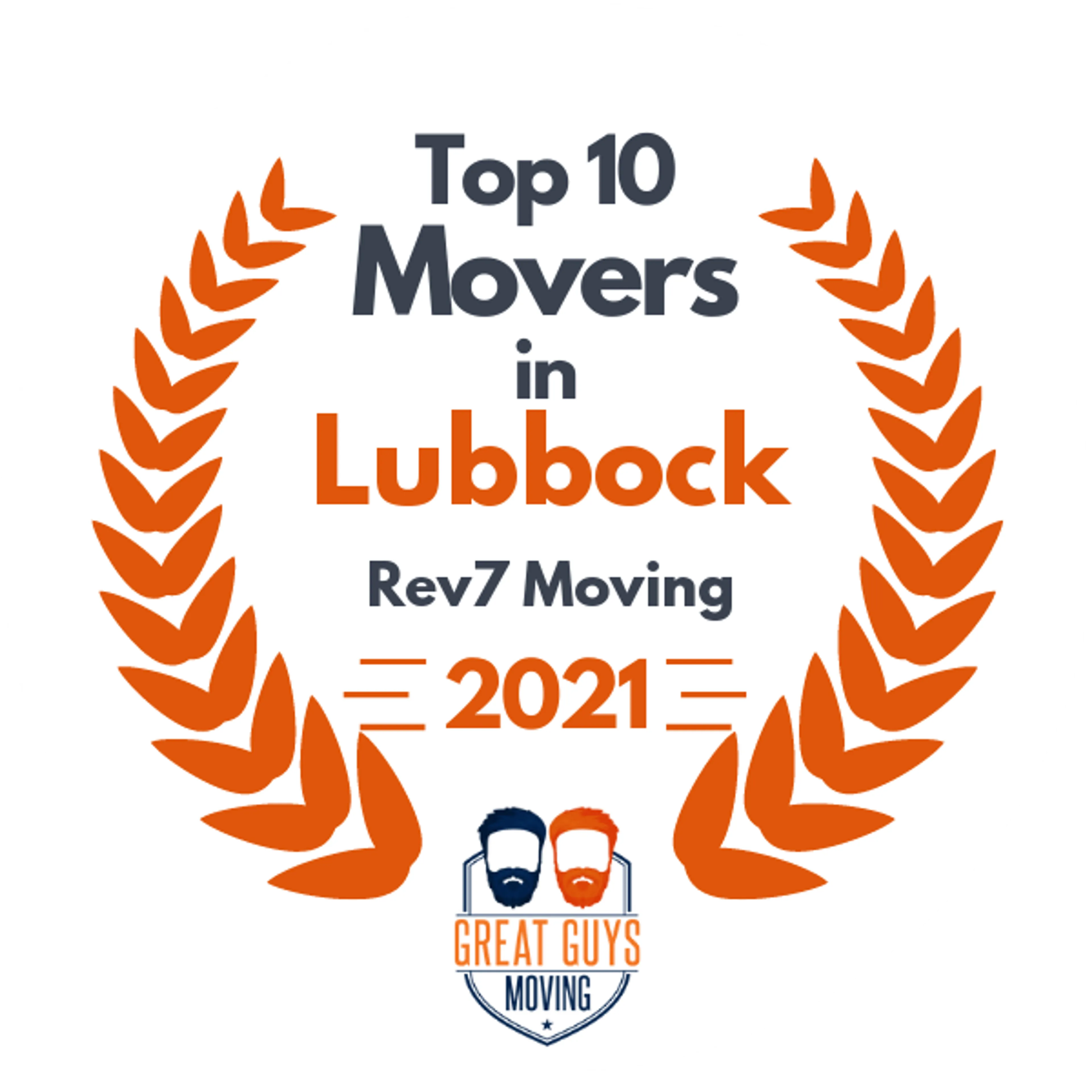 Top 10 Movers in Lubbock, TX 2021 award