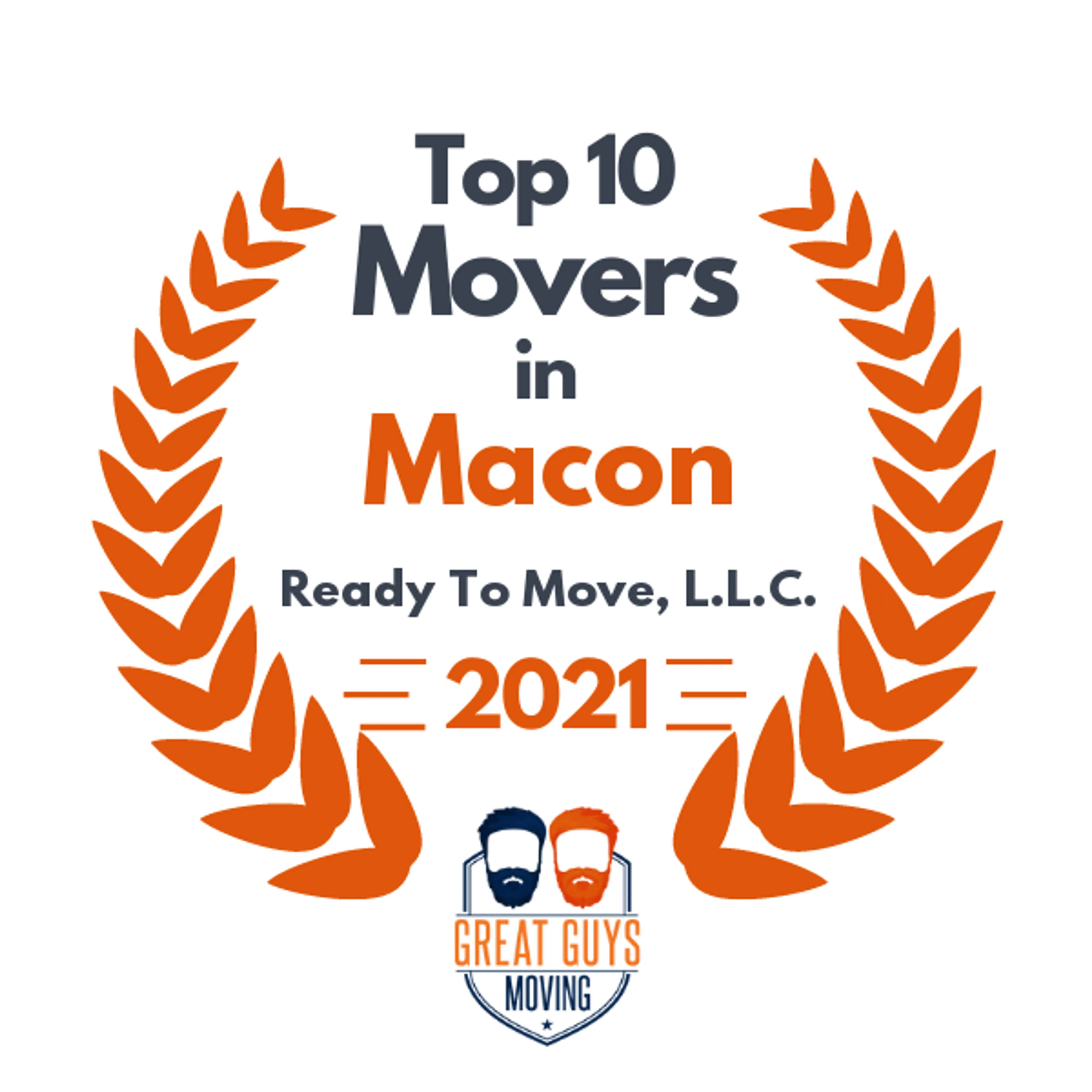 Top 10 Movers in Macon, GA 2021 award