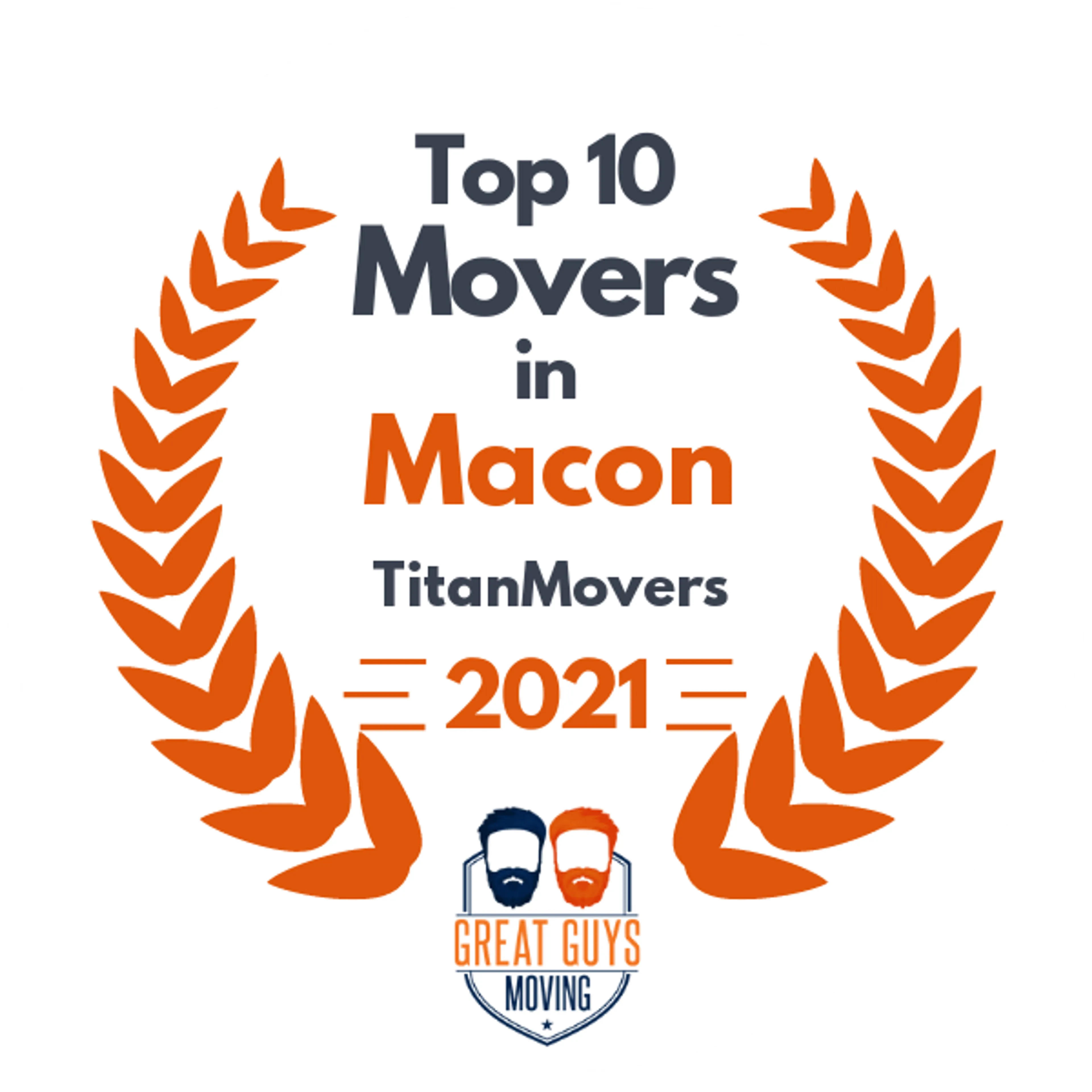 Top 10 Movers in Columbus, GA 2021 award