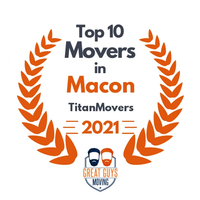 Top 10 Movers in Columbus, GA 2021 award