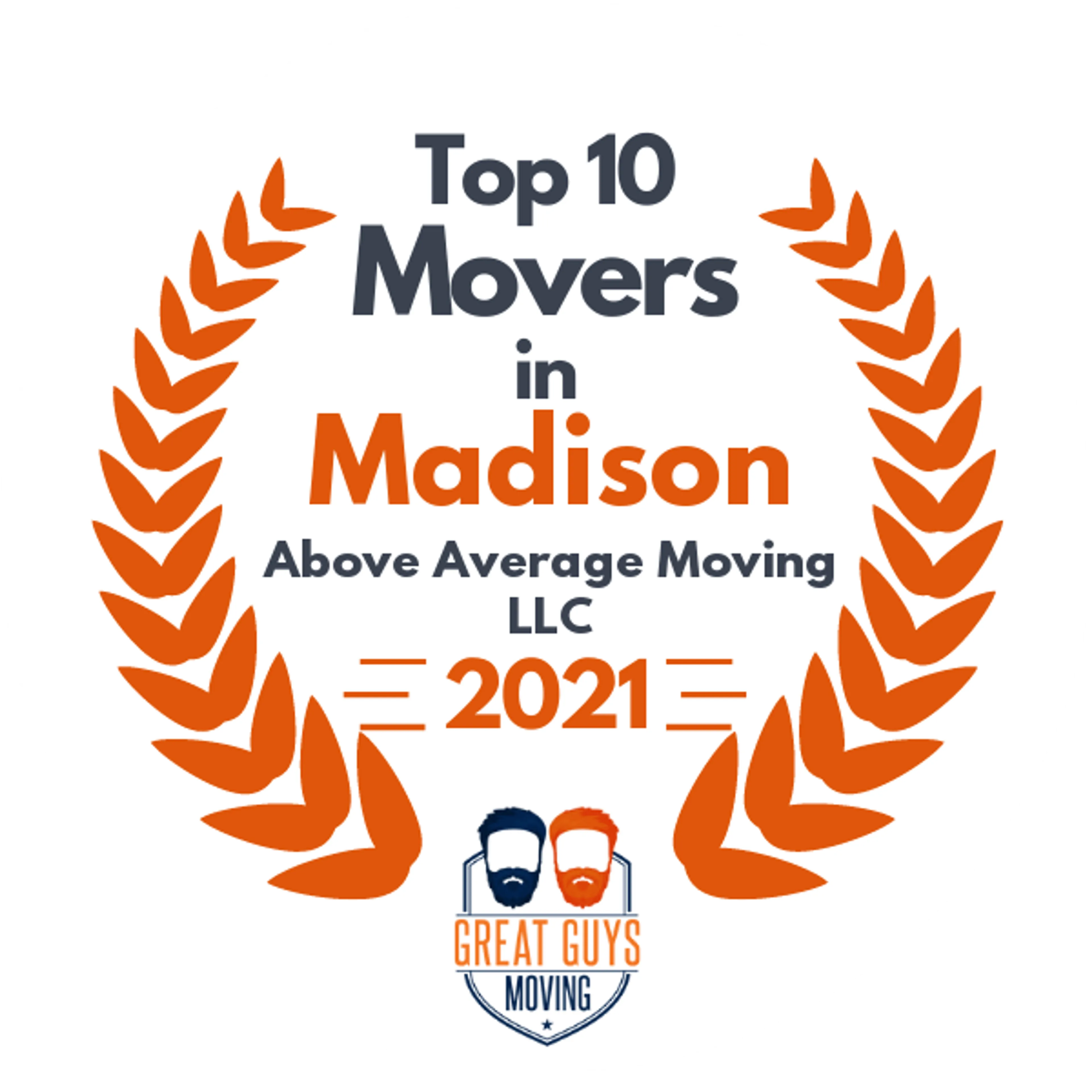 Top 10 Movers in Madison, WI 2021 award