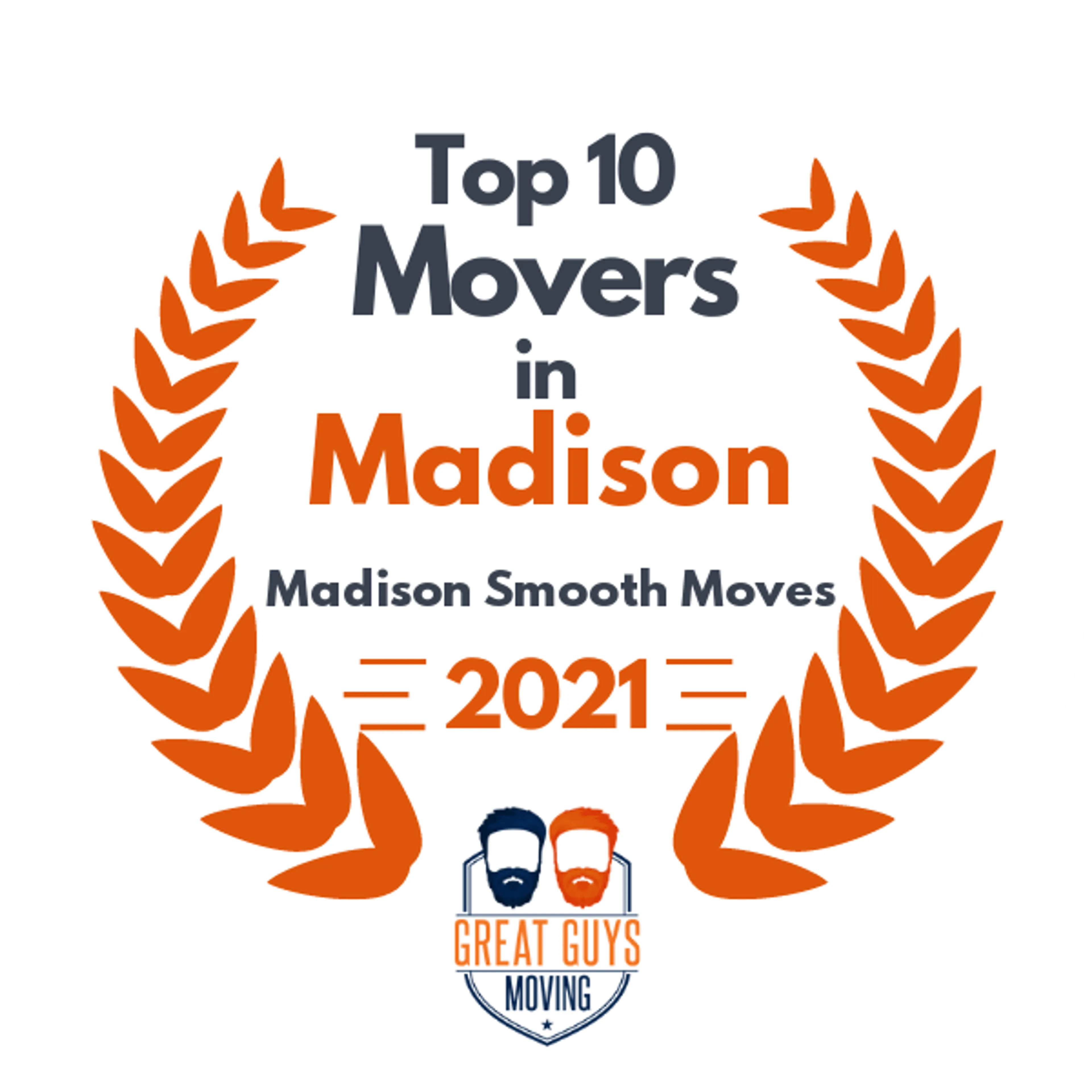 Top 10 Movers in Madison, WI 2021 award