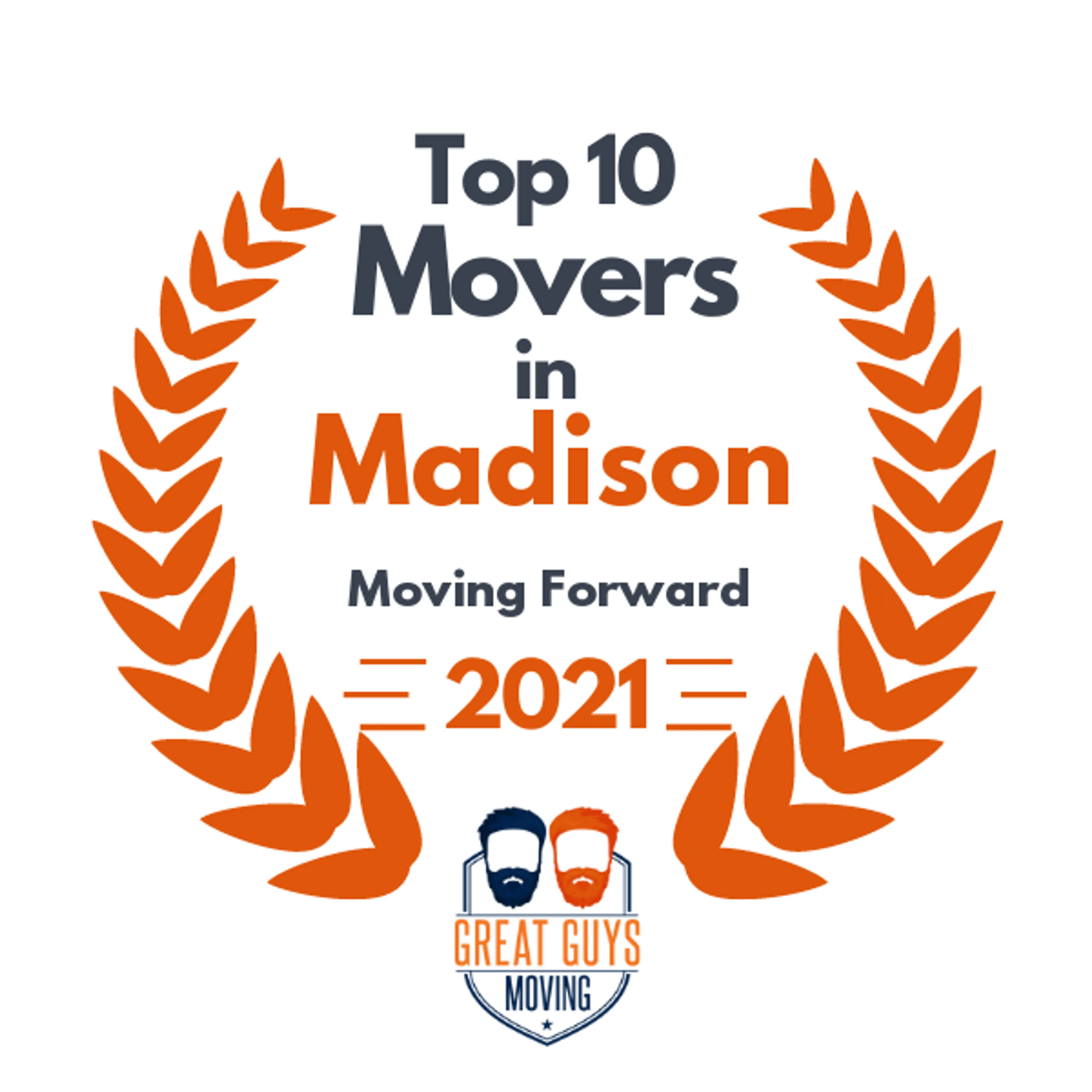 Top 10 Movers in Madison, WI 2021 award