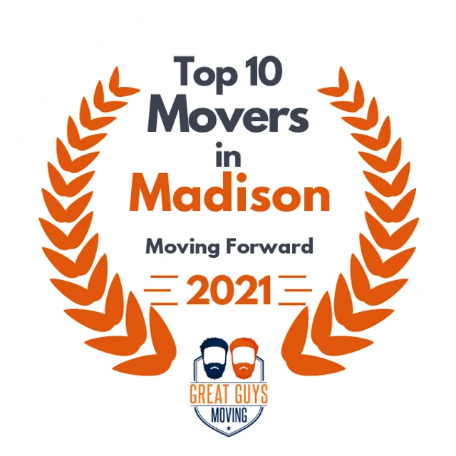 Top 10 Movers in Madison, WI 2021 award