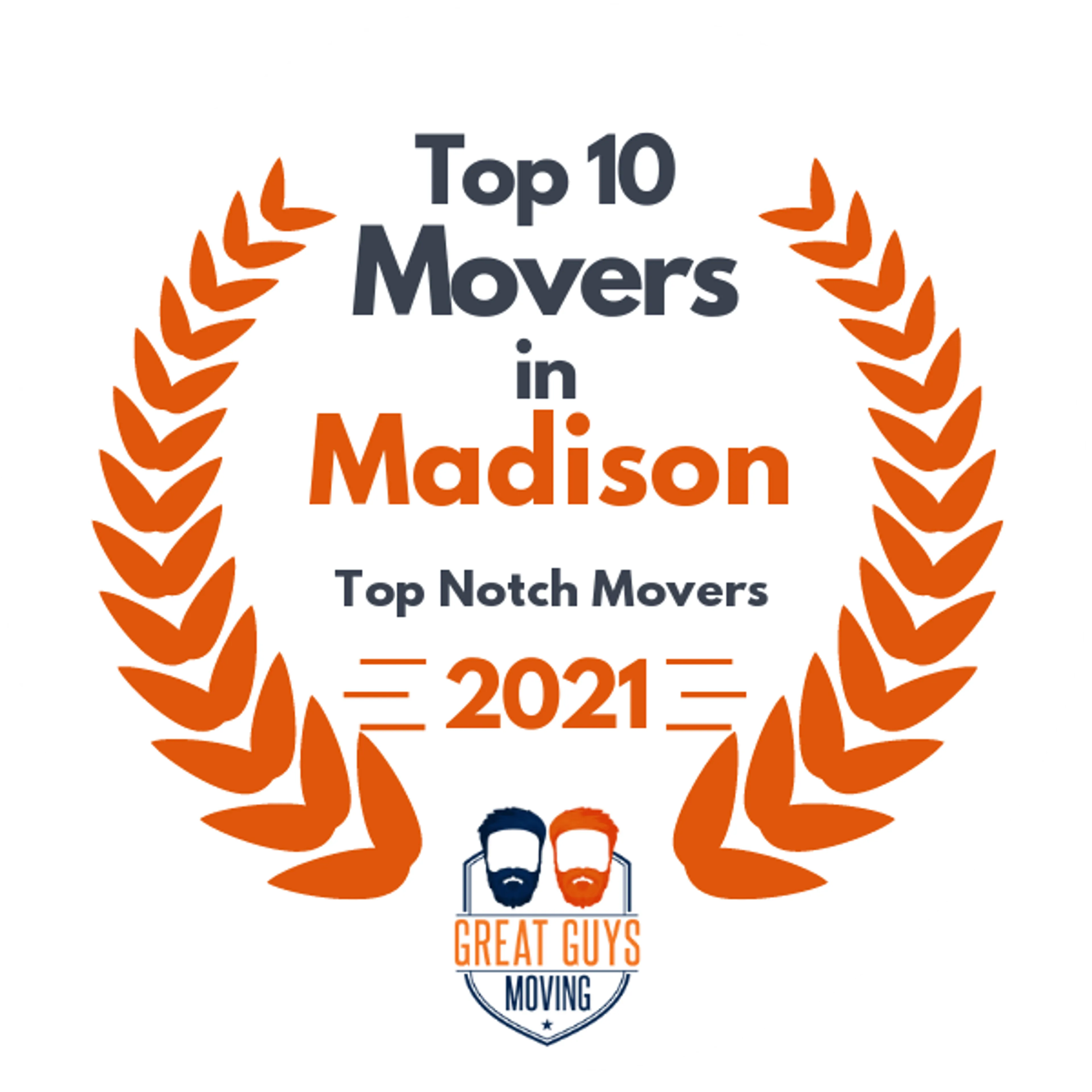 Top 10 Movers in Madison, WI 2021 award