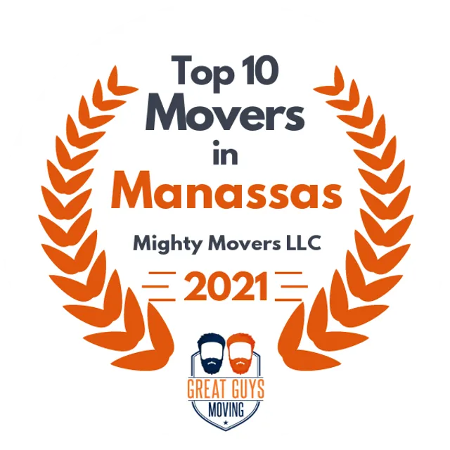 Top 10 Movers in Leesburg, VA 2021 award