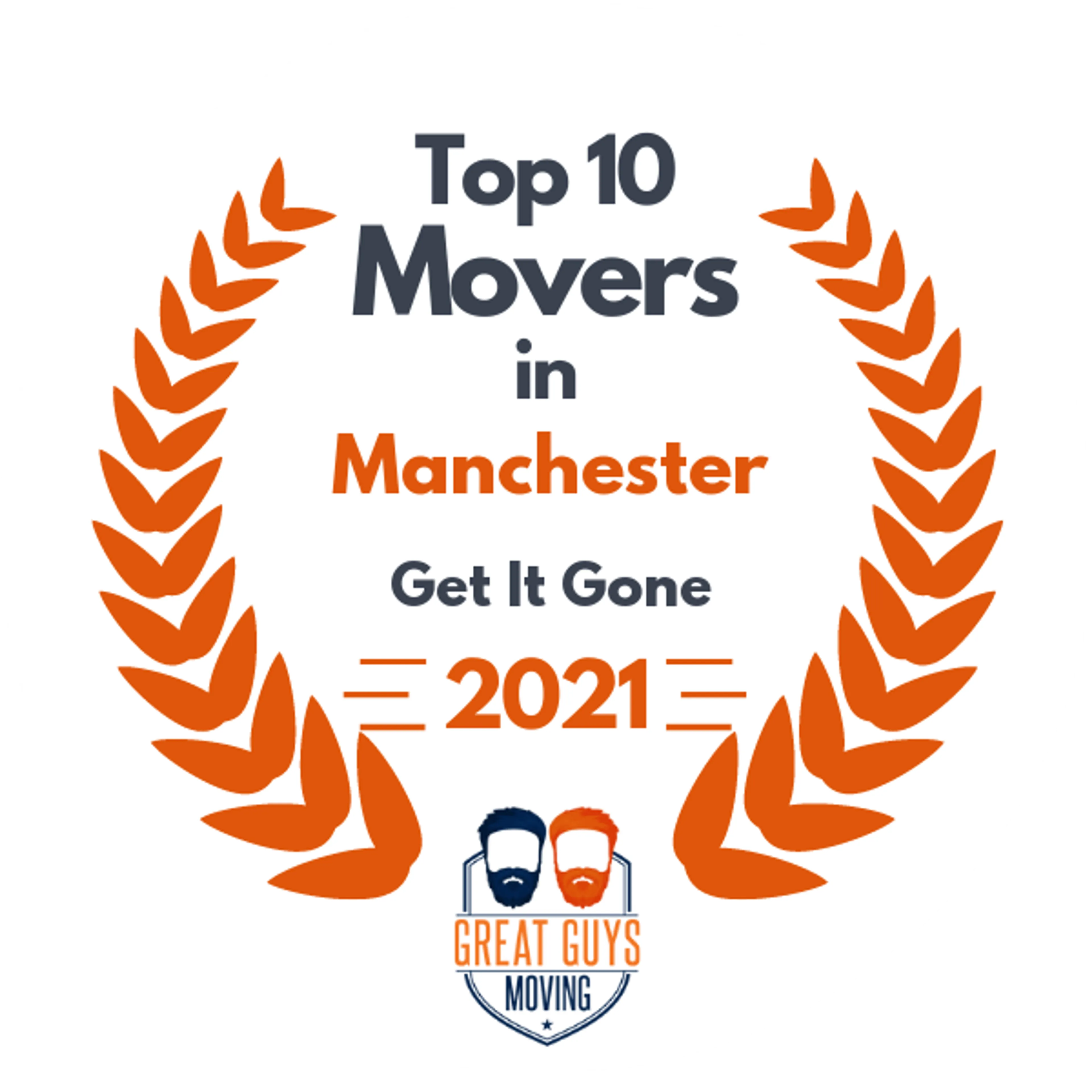 Top 10 Movers in Manchester, NH 2021 award