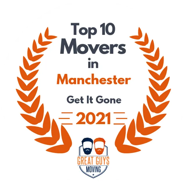 Top 10 Movers in Manchester, NH 2021 award