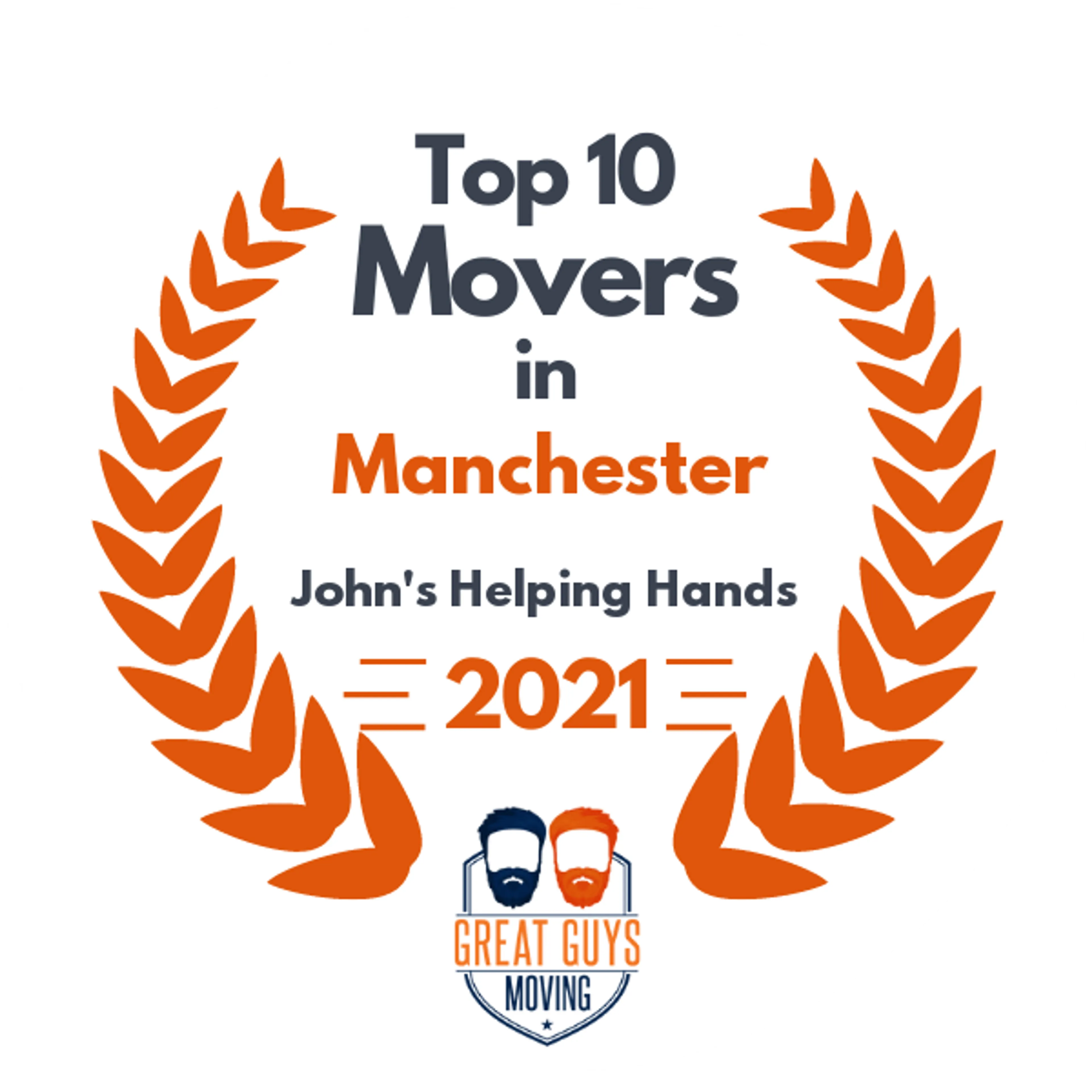 Top 10 Movers in Manchester, NH 2021 award