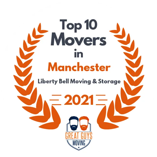 Top 10 Movers in Manchester, NH 2021 award